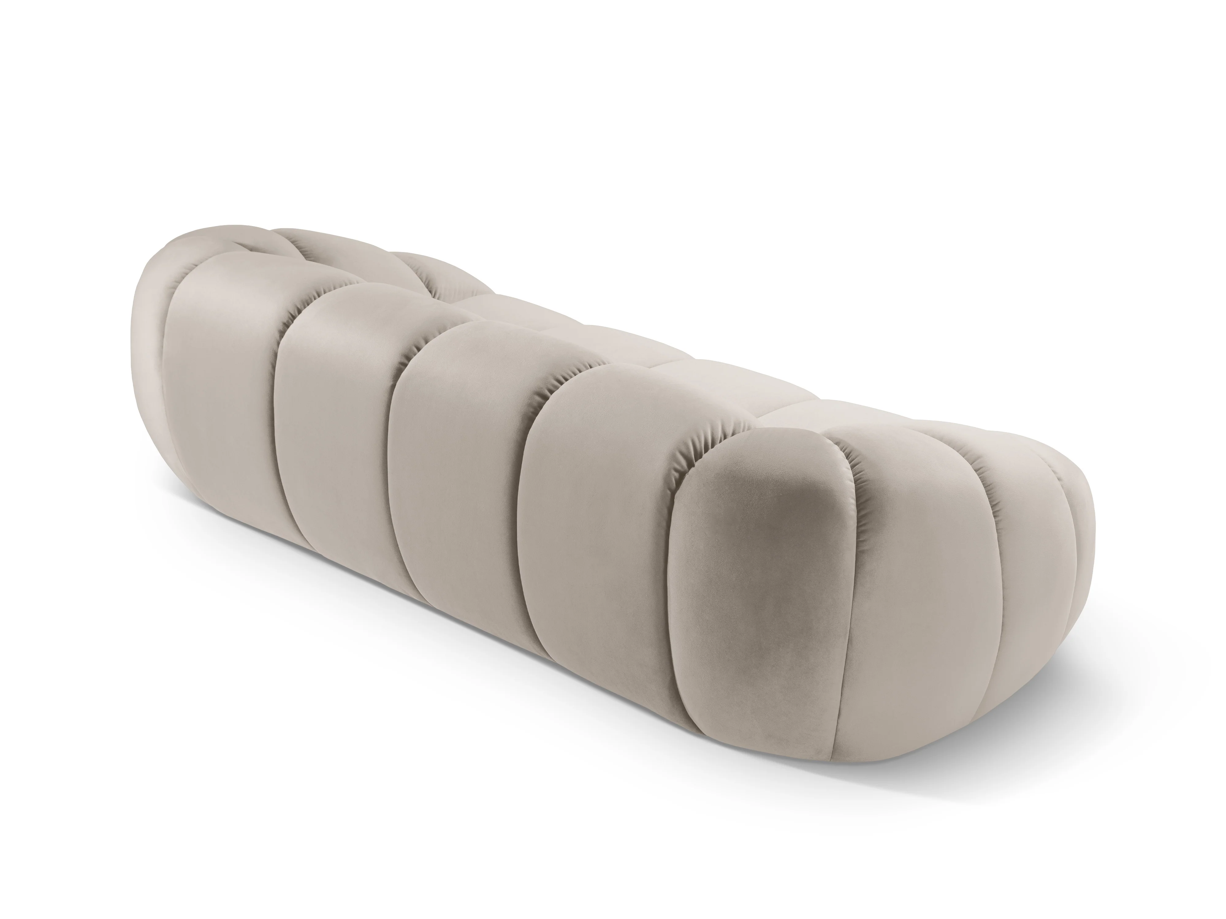 Sofa aksamitna 2,5-osobowa DIANA beżowy - Image 4
