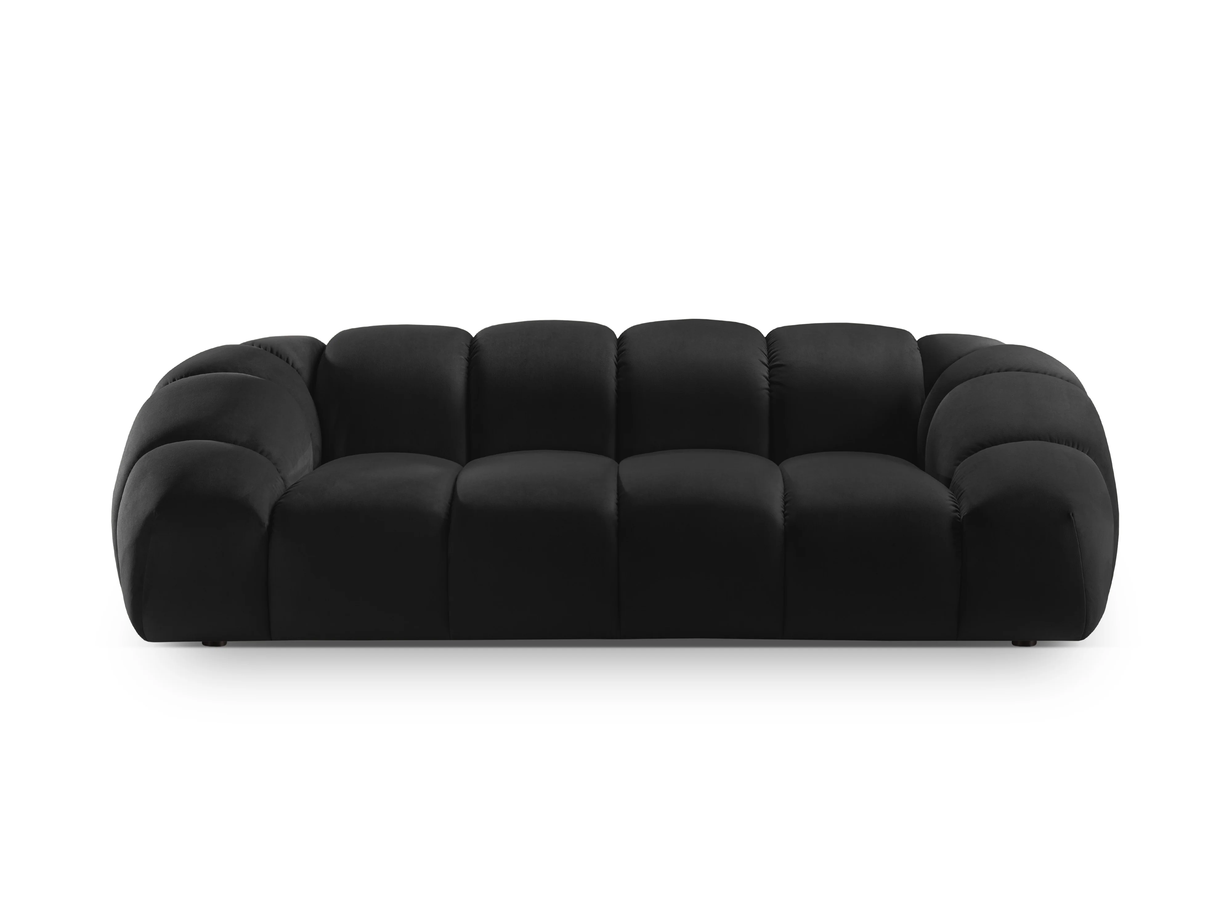 Sofa aksamitna 2,5-osobowa DIANA czarny - Image 3