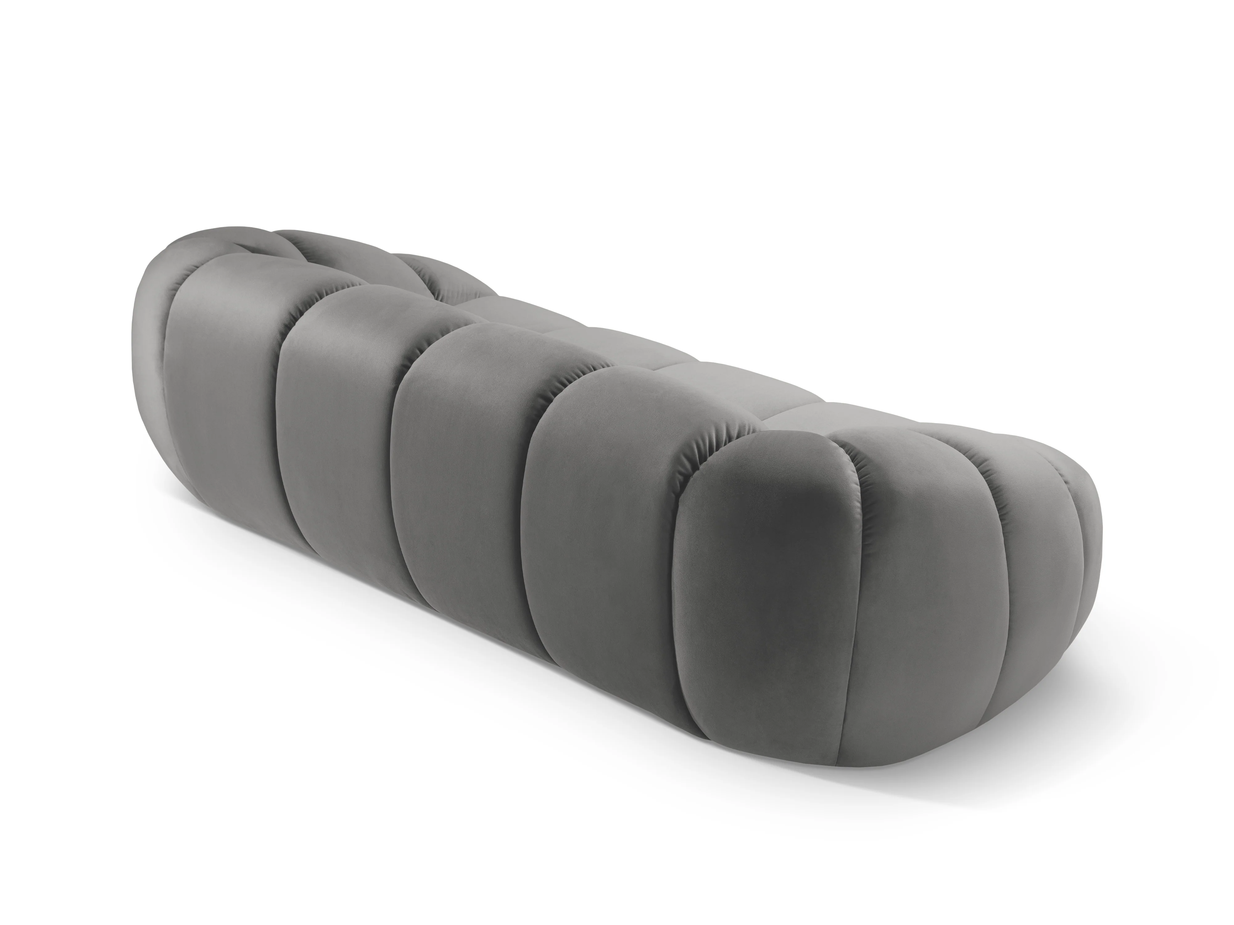 Sofa aksamitna 2,5-osobowa DIANA szary - Image 4