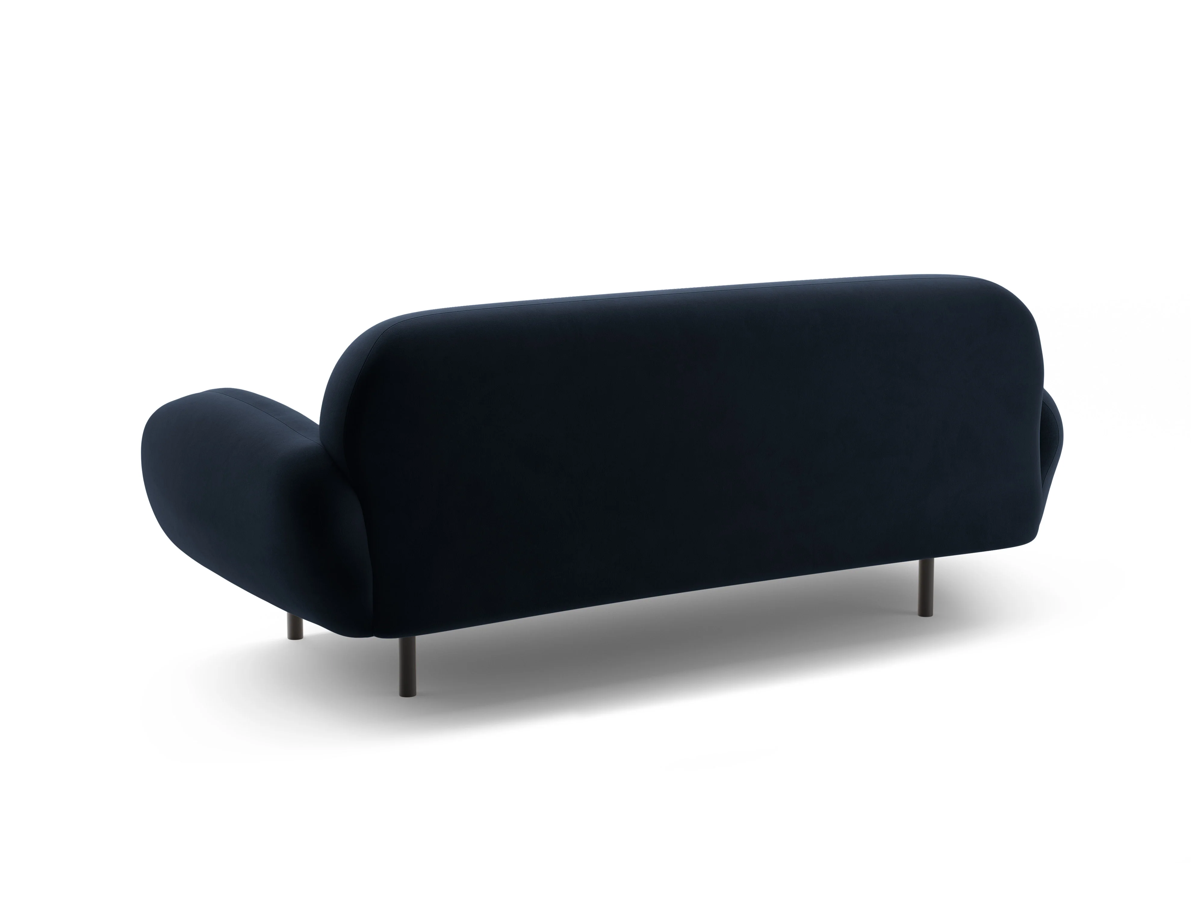 Sofa aksamitna 2,5-osobowa POPPY granat królewski - Image 4
