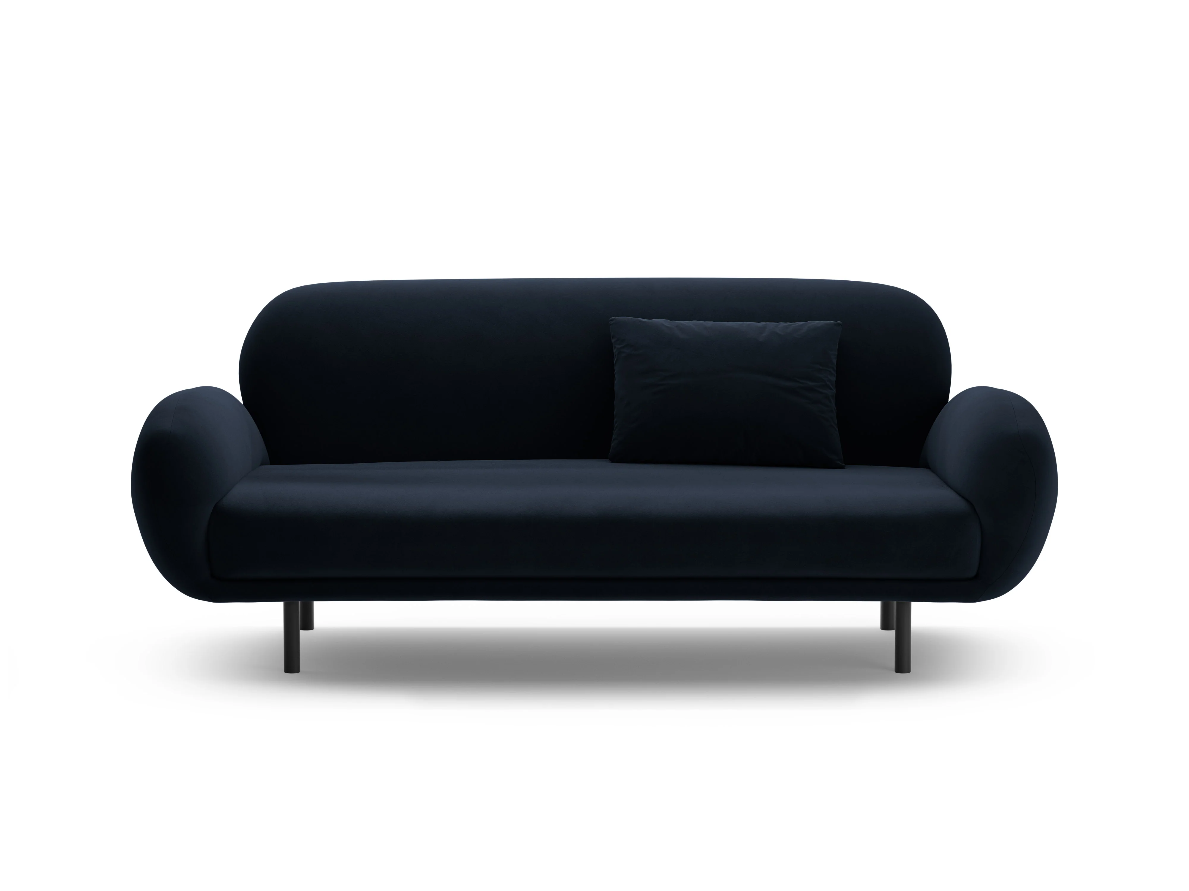 Sofa aksamitna 2,5-osobowa POPPY granat królewski - Image 5