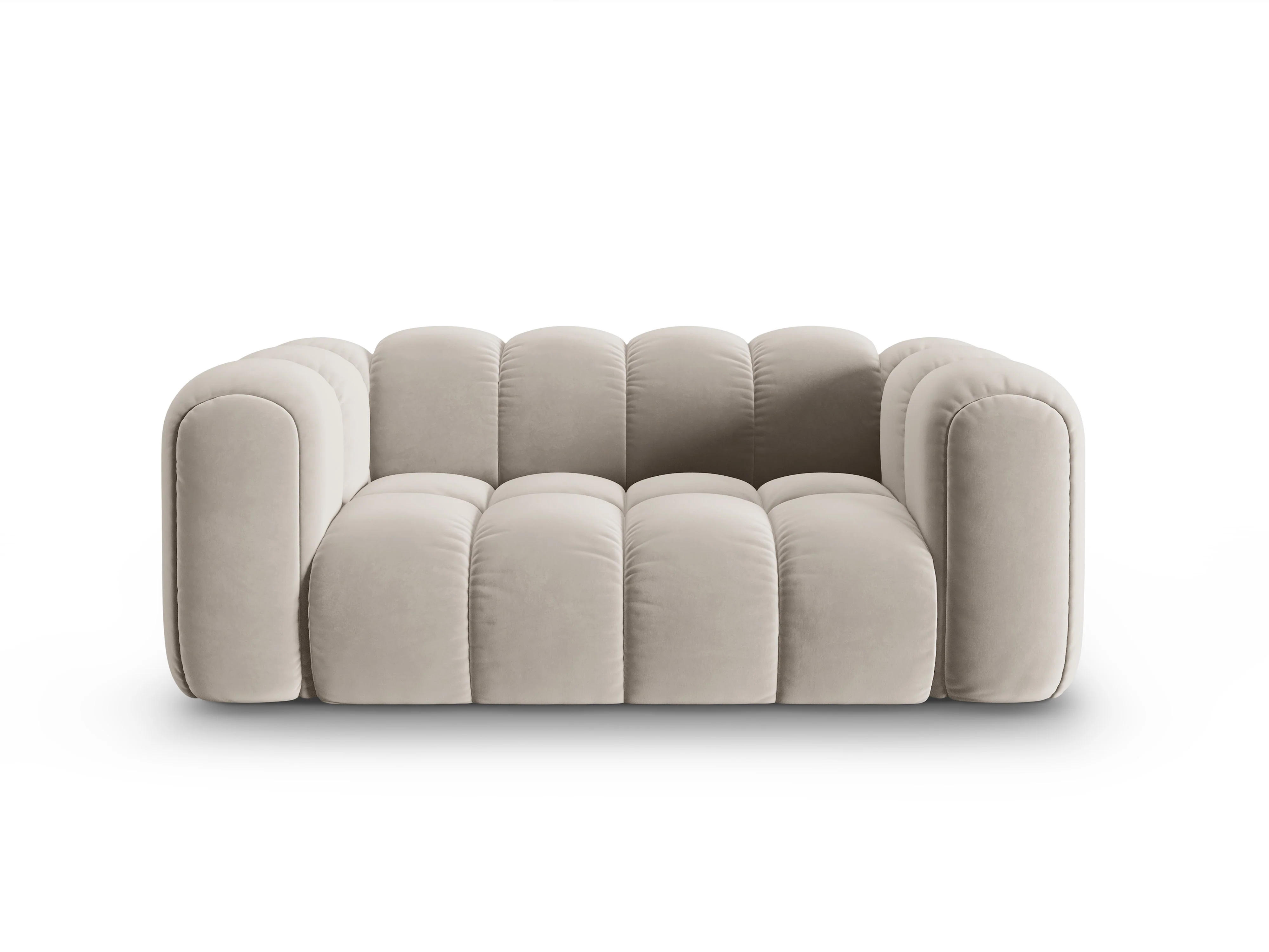 Sofa aksamitna 2-osobowa ASTRO ecru - Image 3