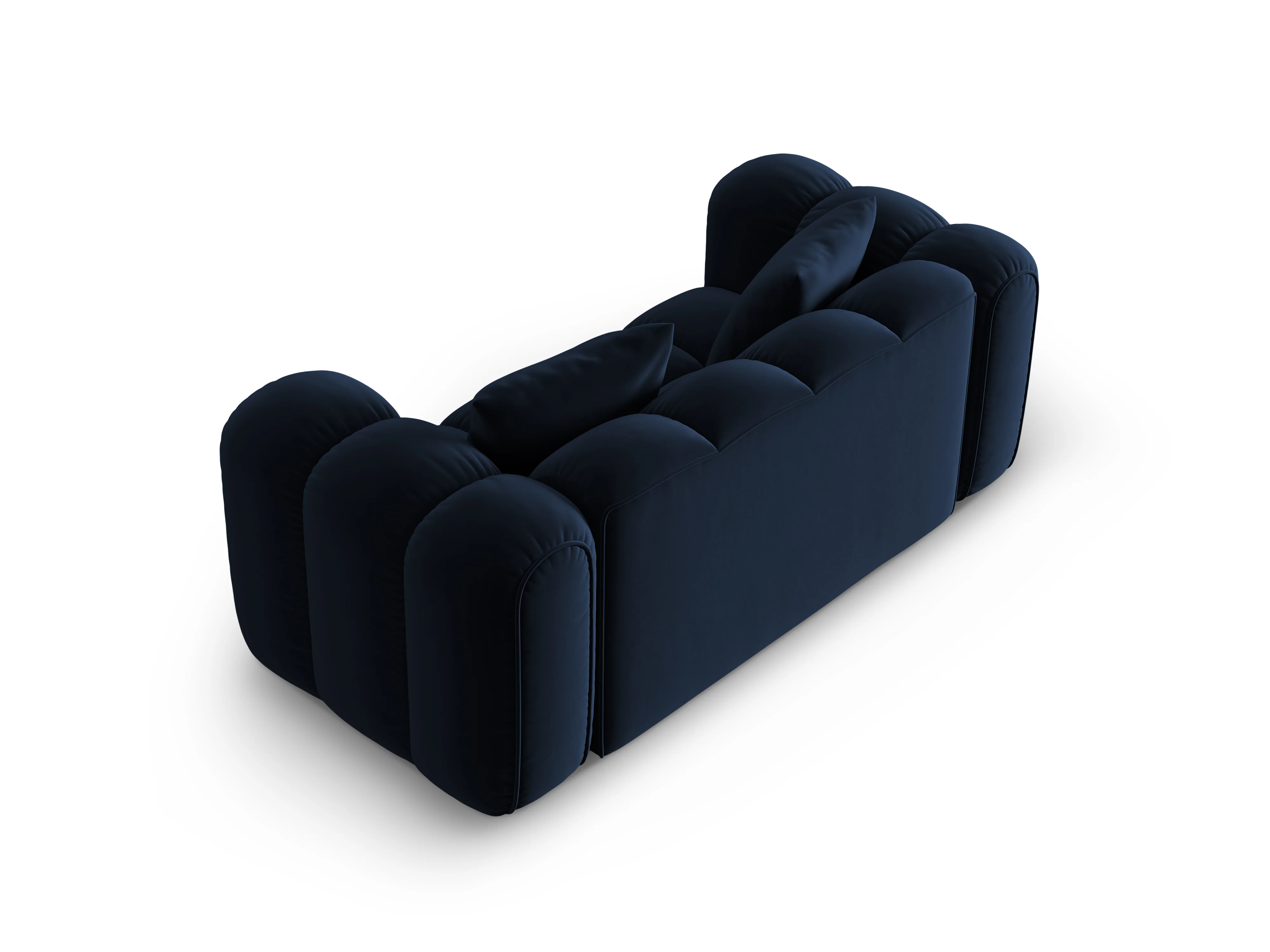Sofa aksamitna 2-osobowa ASTRO granat królewski - Image 4