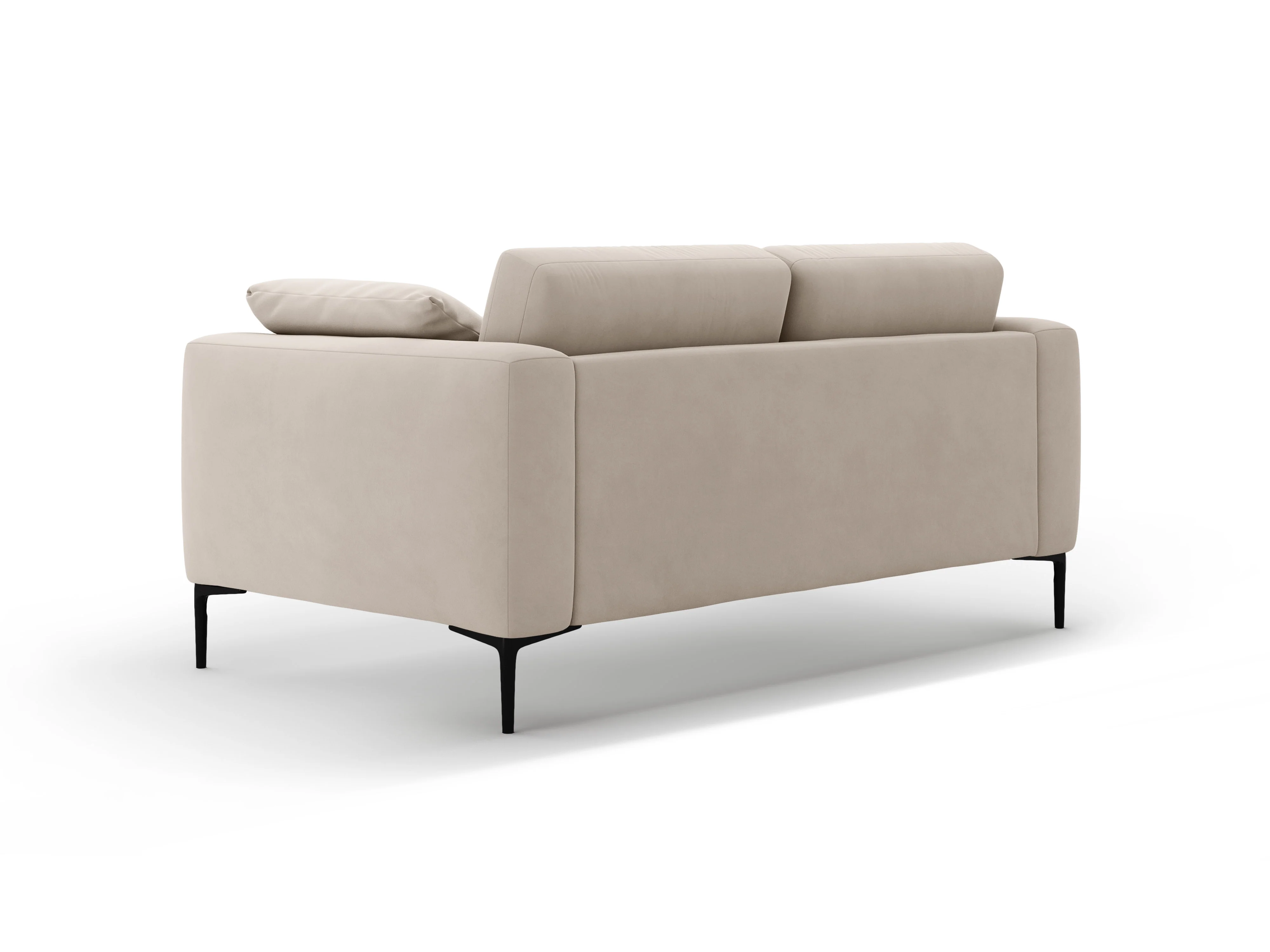 Sofa aksamitna 2-osobowa BEMY beżowy - Image 5