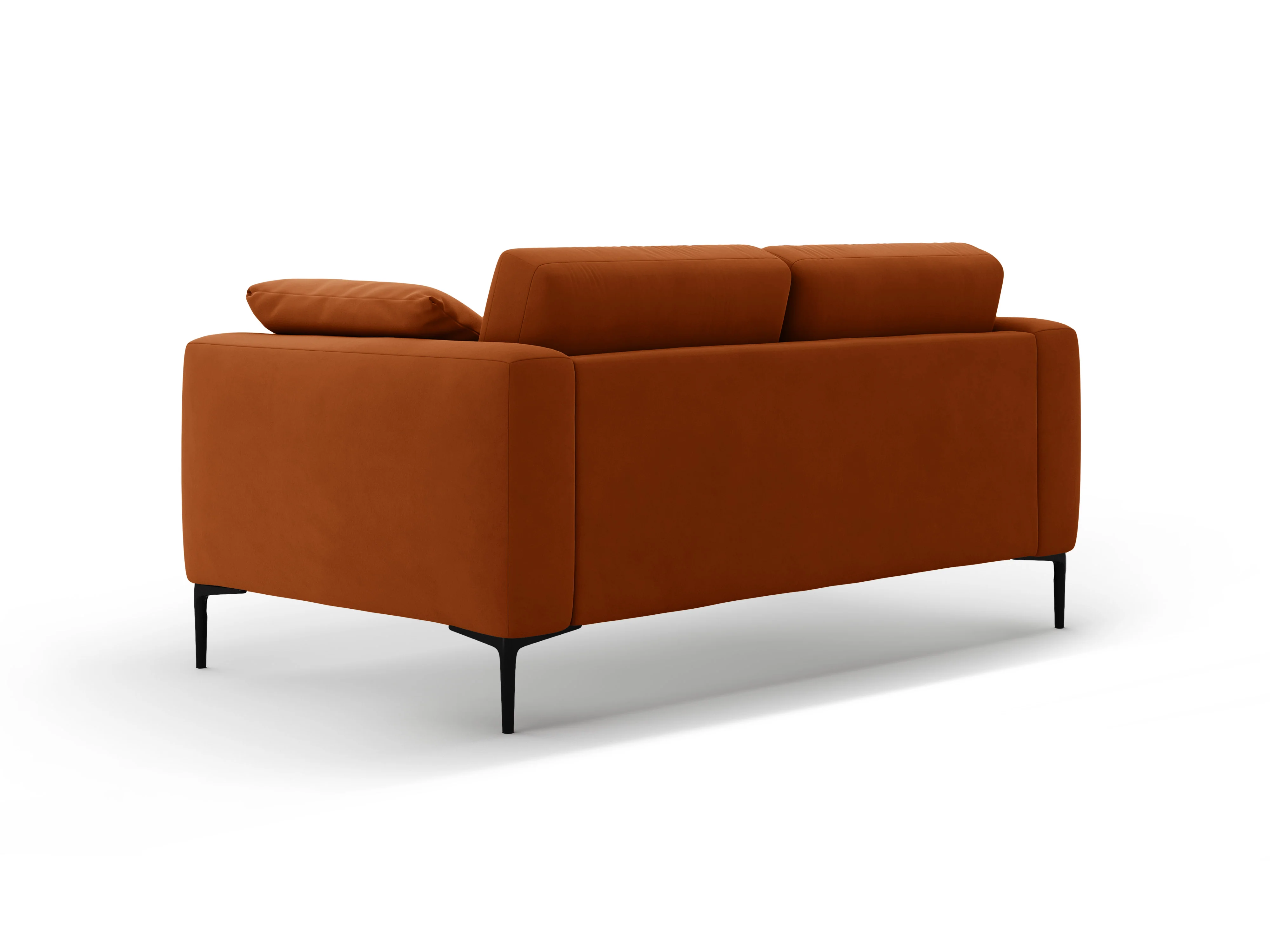 Sofa aksamitna 2-osobowa BEMY terracotta - Image 5