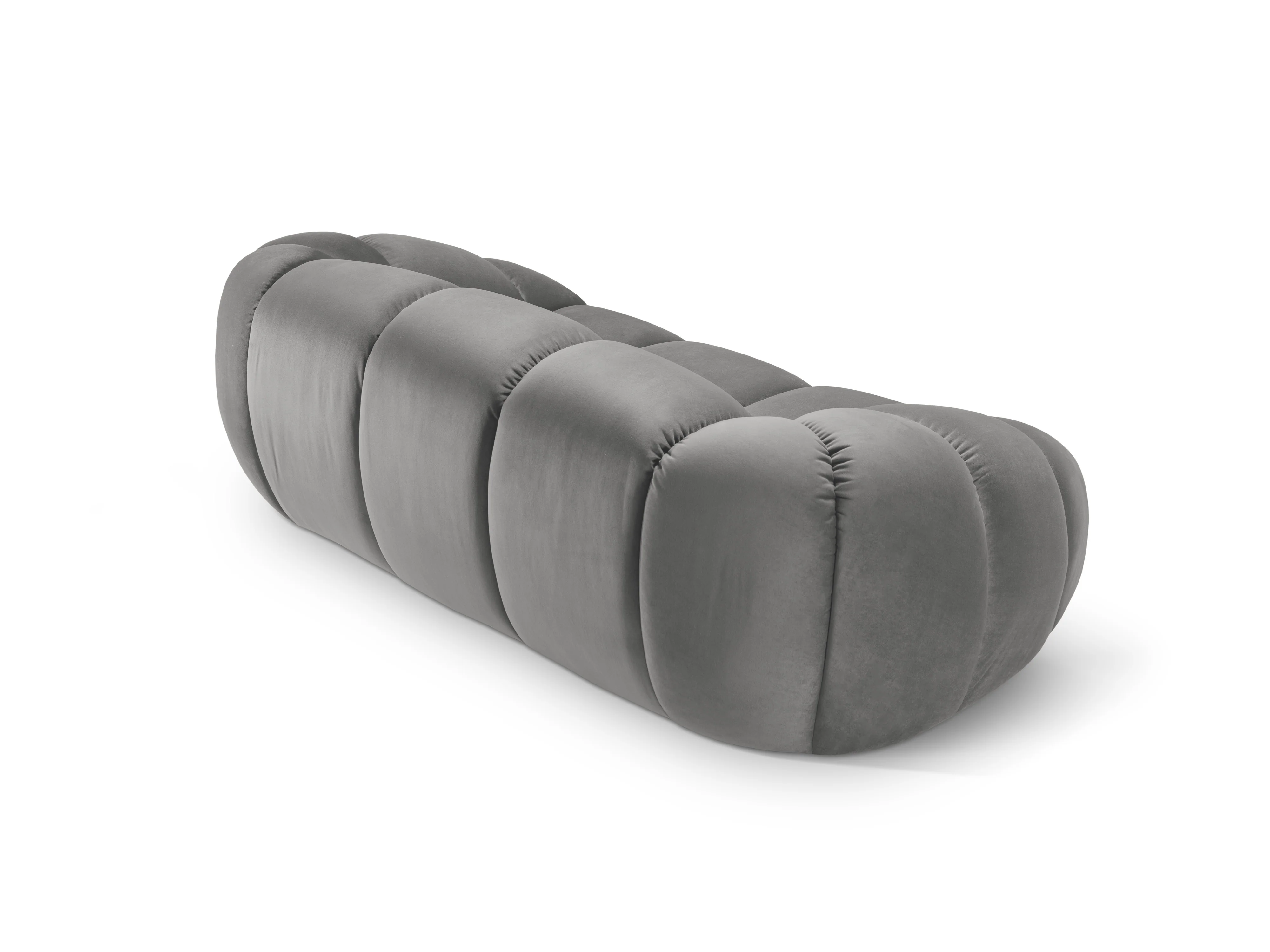 Sofa aksamitna 2-osobowa DIANA szary - Image 4