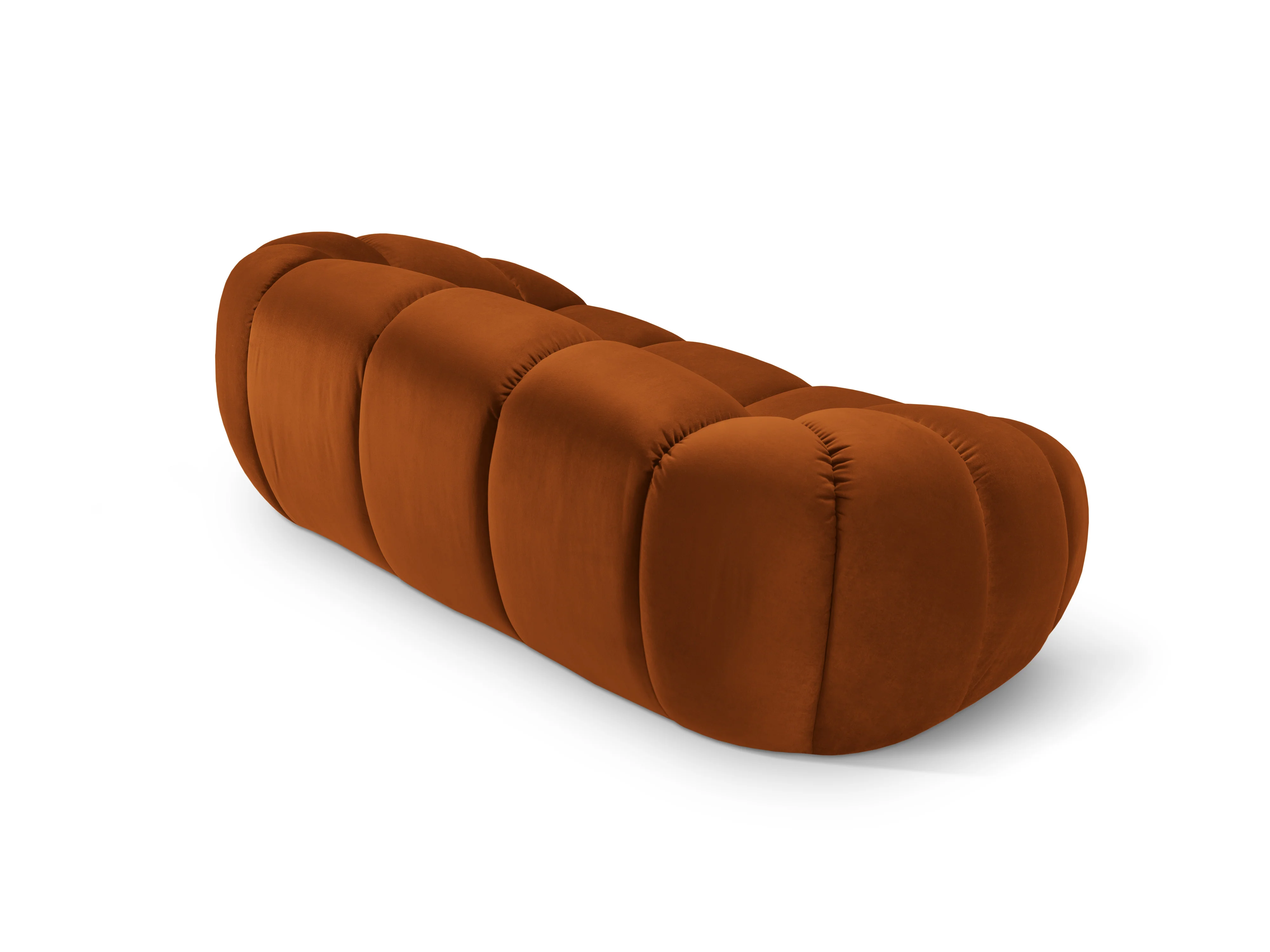 Sofa aksamitna 2-osobowa DIANA terracotta - Image 4