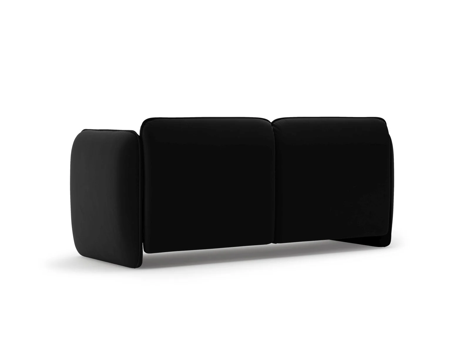 Sofa aksamitna 2-osobowa GEORGIA czarny - Image 4