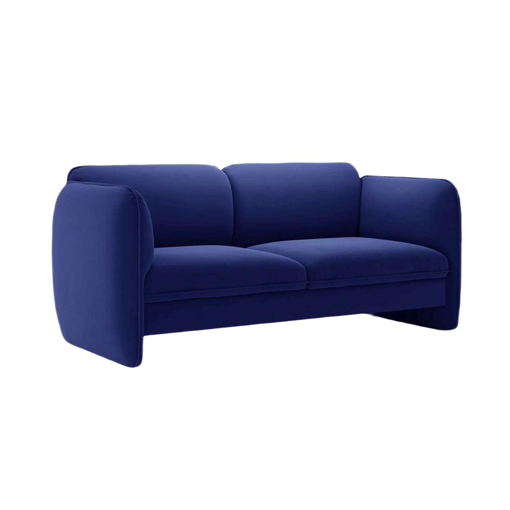 Sofa aksamitna 2-osobowa GEORGIA kobaltowy