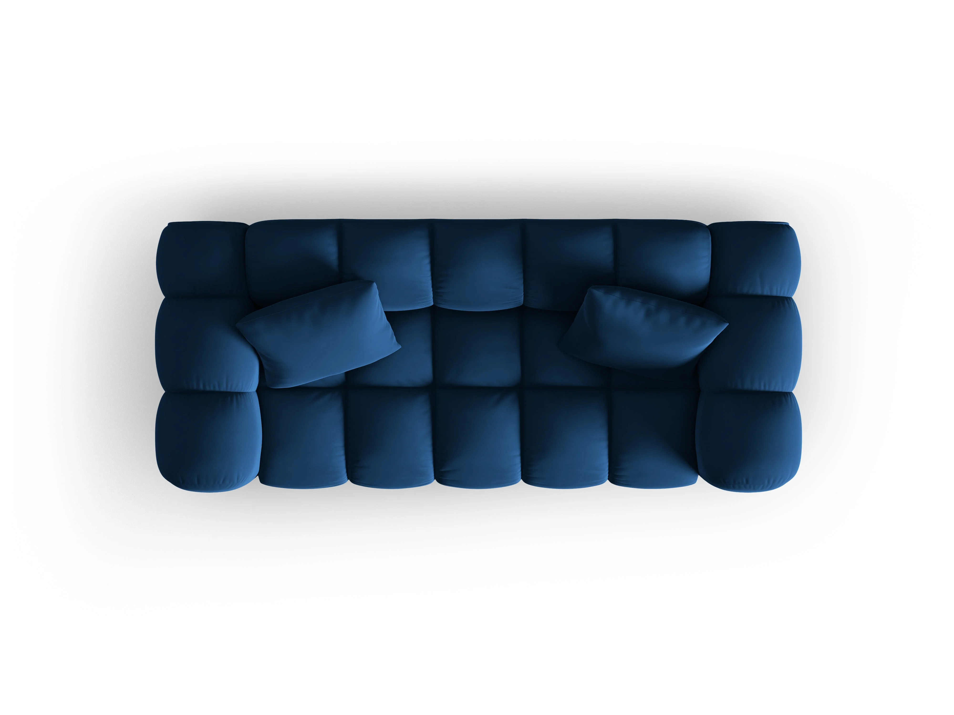 Sofa aksamitna 2-osobowa HALLEY granat królewski - Image 5