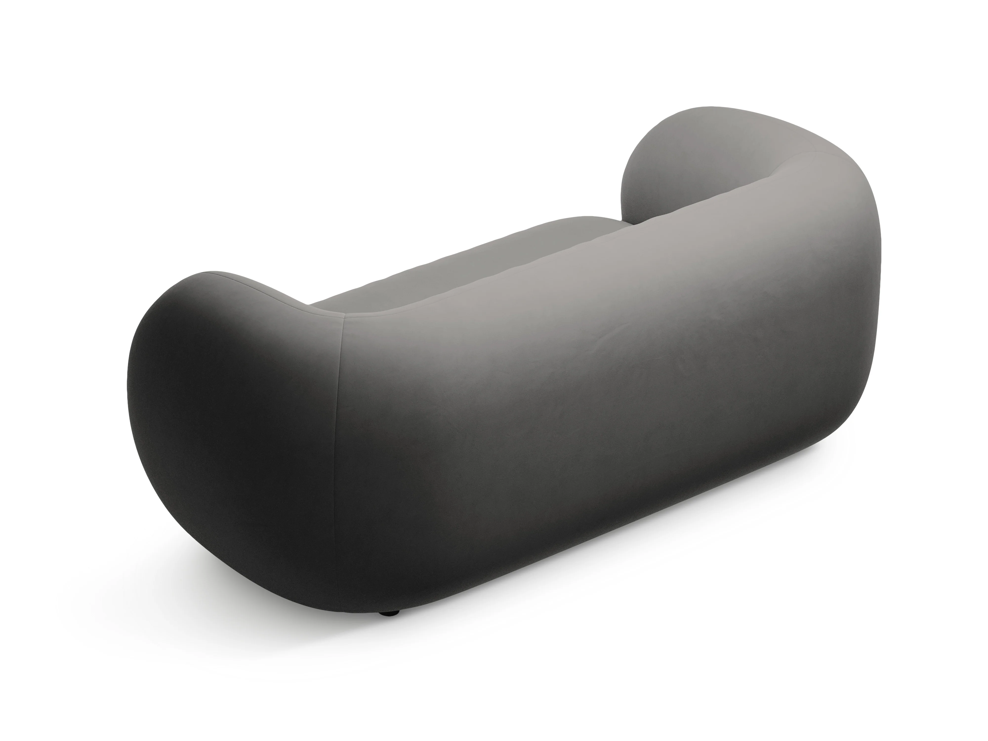 Sofa aksamitna 2-osobowa KATE ciemnoszary - Image 3