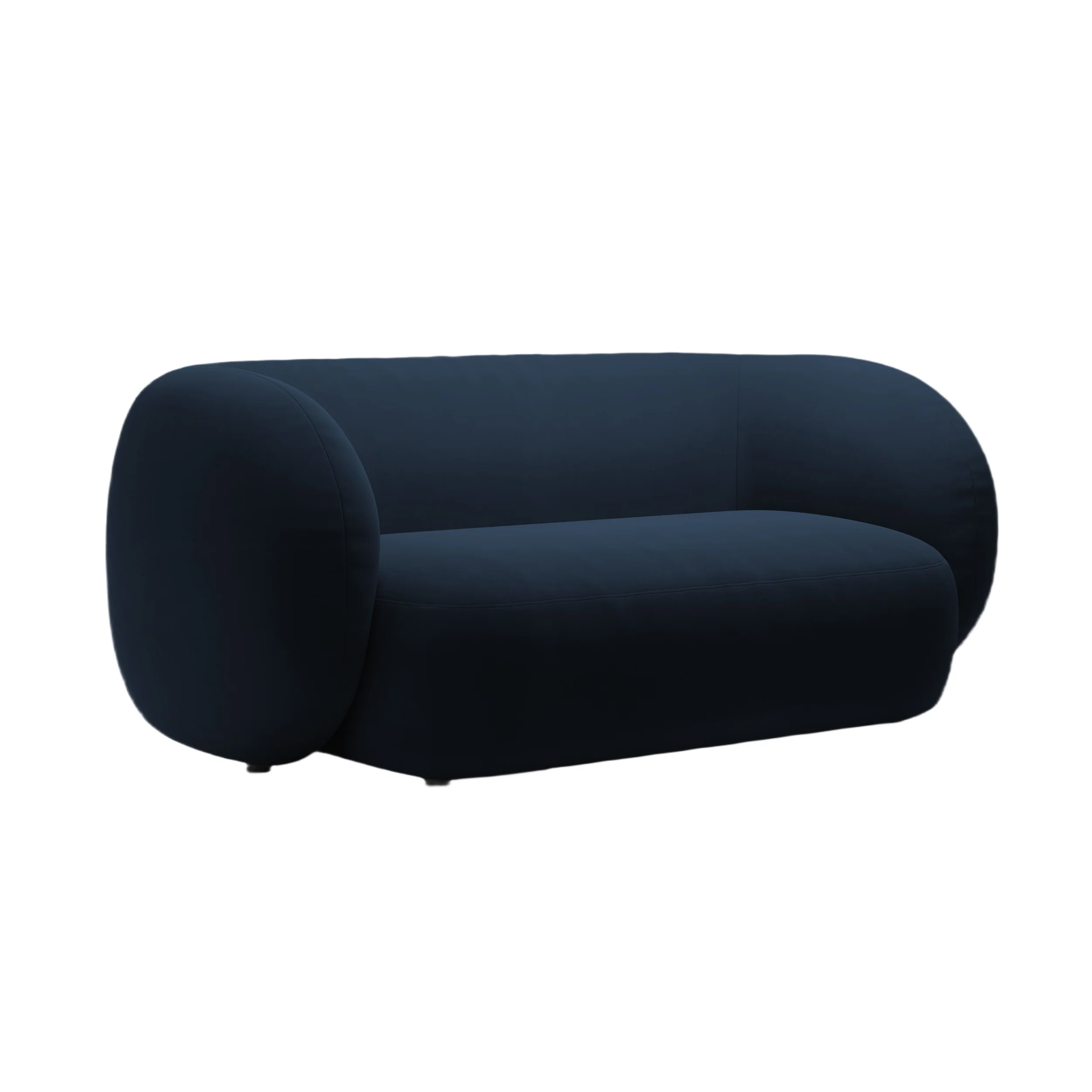 Sofa aksamitna 2-osobowa KATE granat królewski