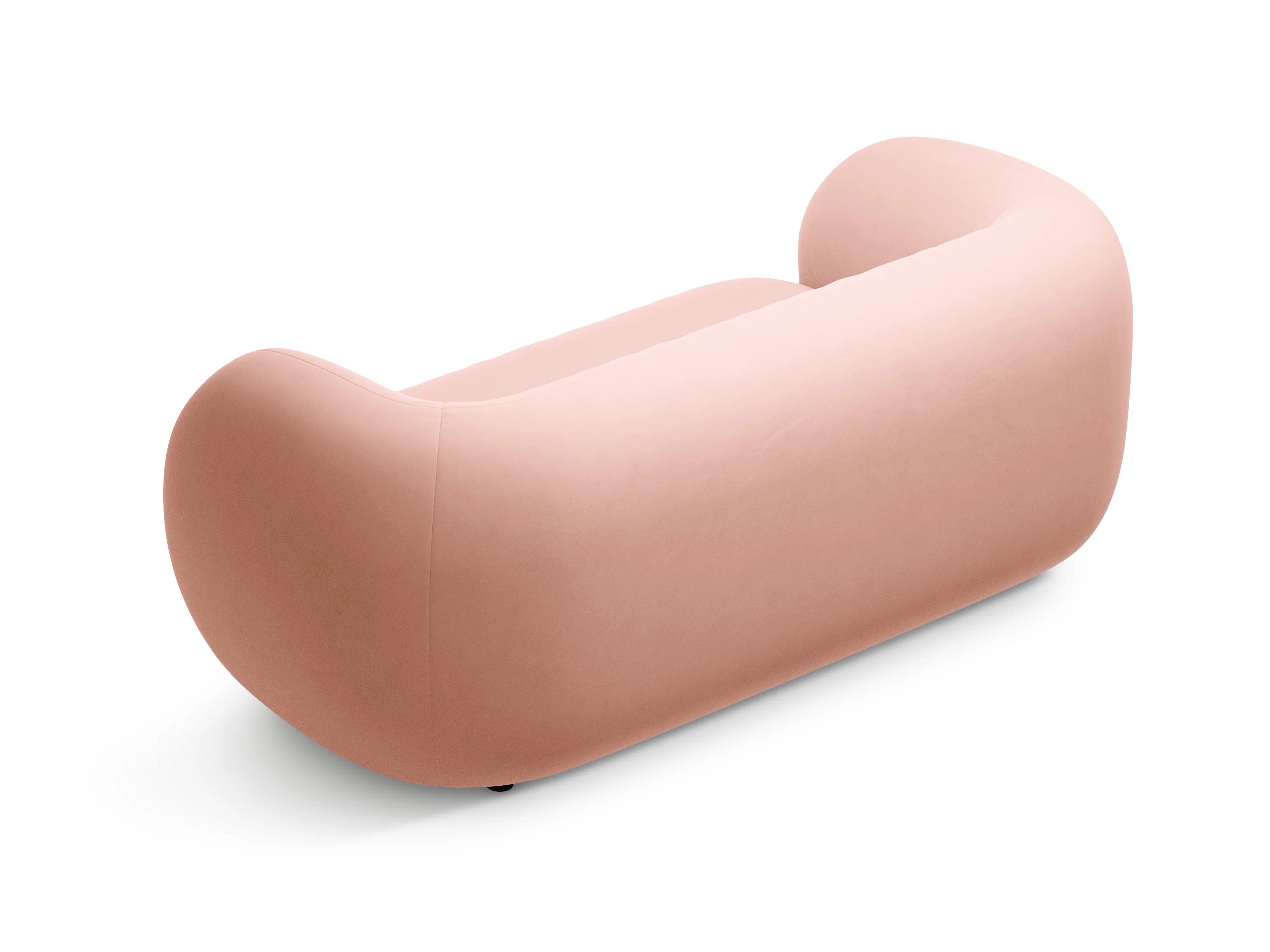 Sofa aksamitna 2-osobowa KATE jasnoróżowy - Image 3
