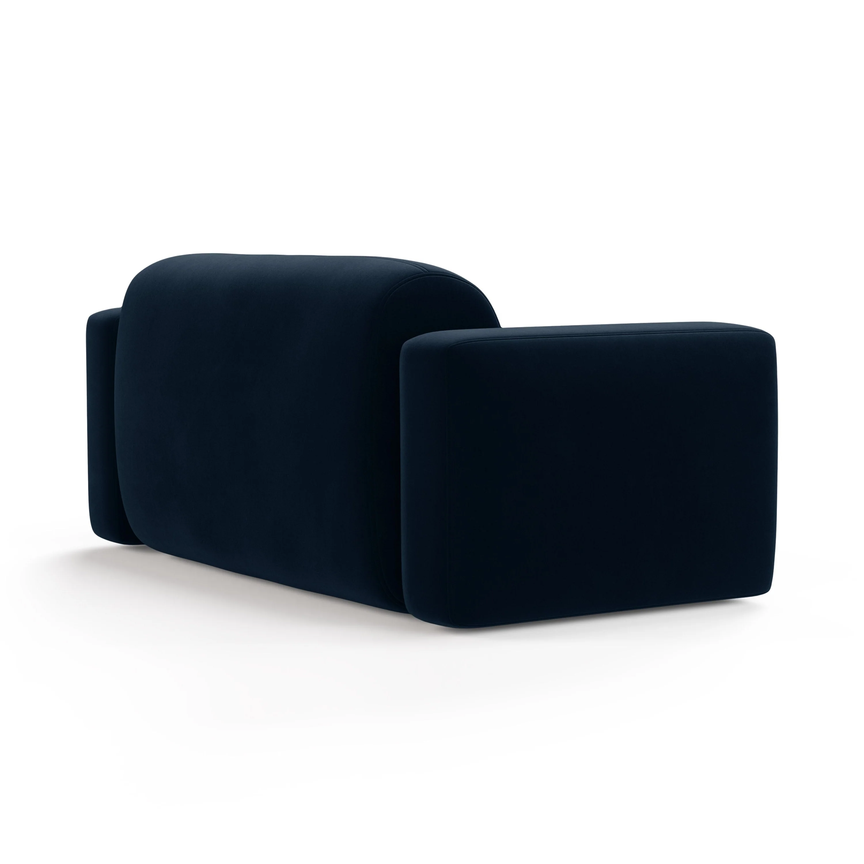 Sofa aksamitna 2-osobowa STRINO granatowy - Image 3