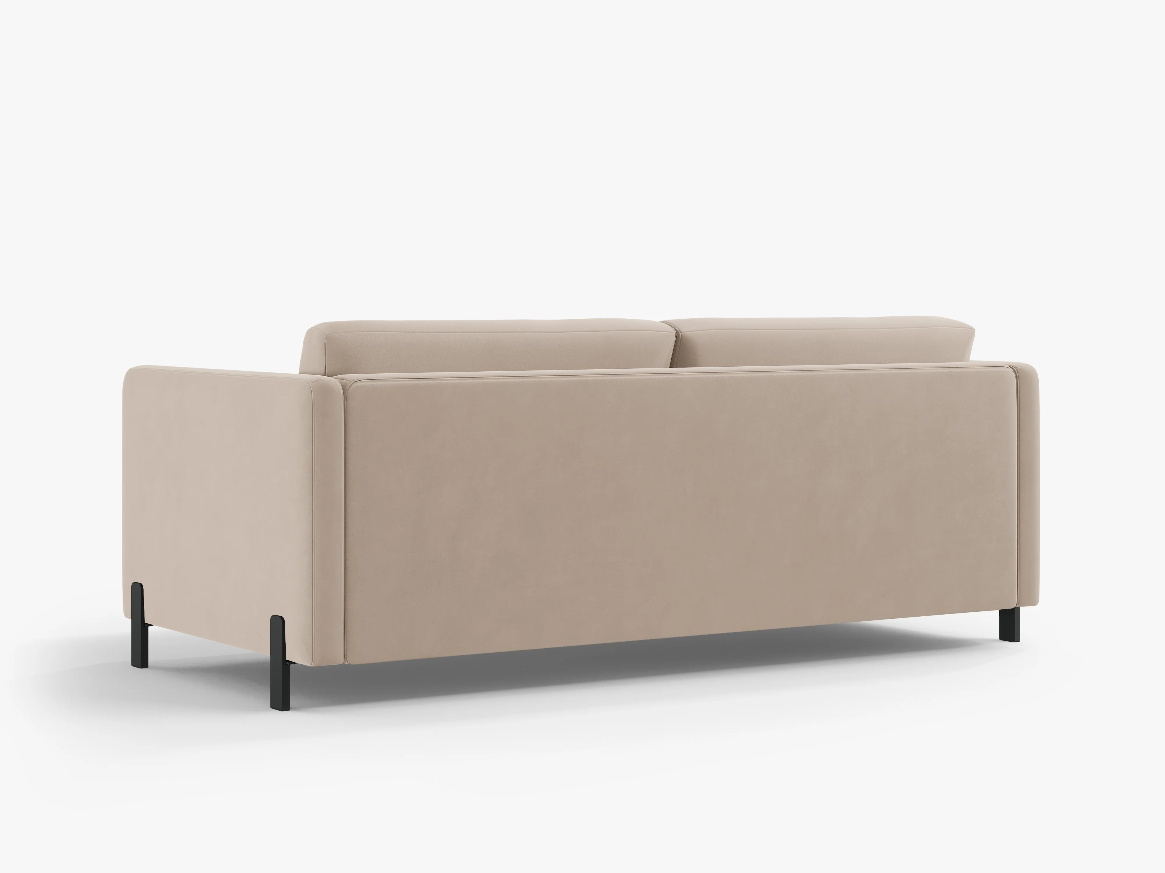 Sofa aksamitna 2-osobowa z funkcją spania GLORIA beżowy - Image 8
