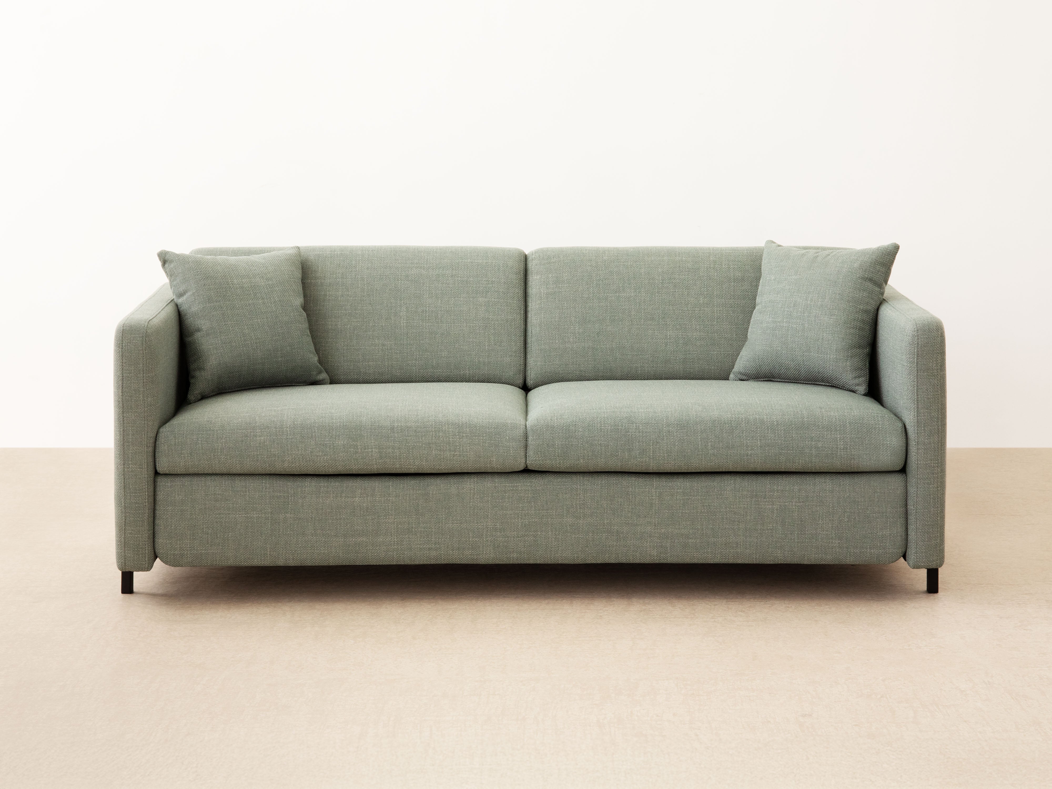 Sofa aksamitna 2-osobowa z funkcją spania GLORIA beżowy - Image 16