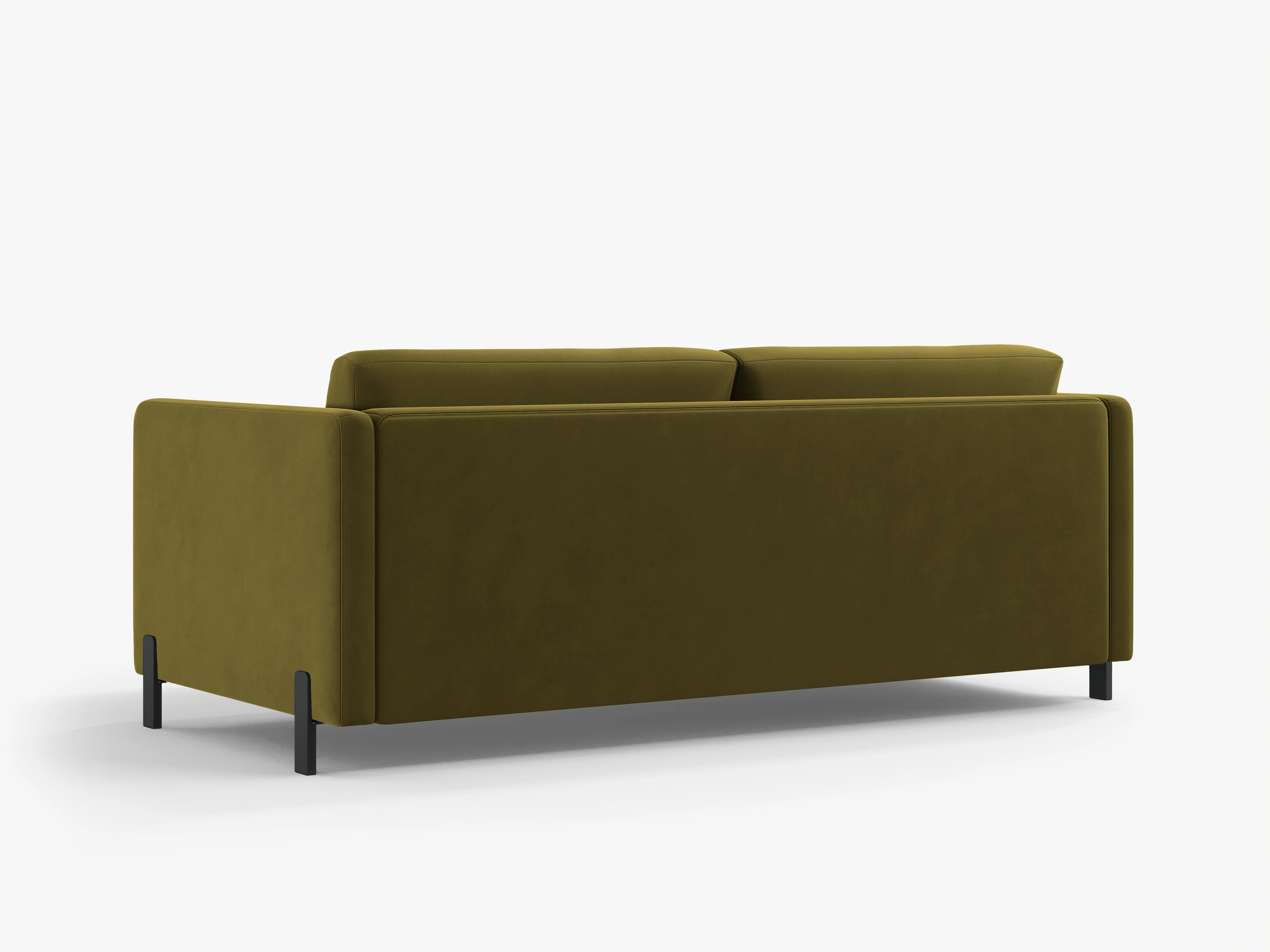 Sofa aksamitna 2-osobowa z funkcją spania GLORIA zielony - Image 4