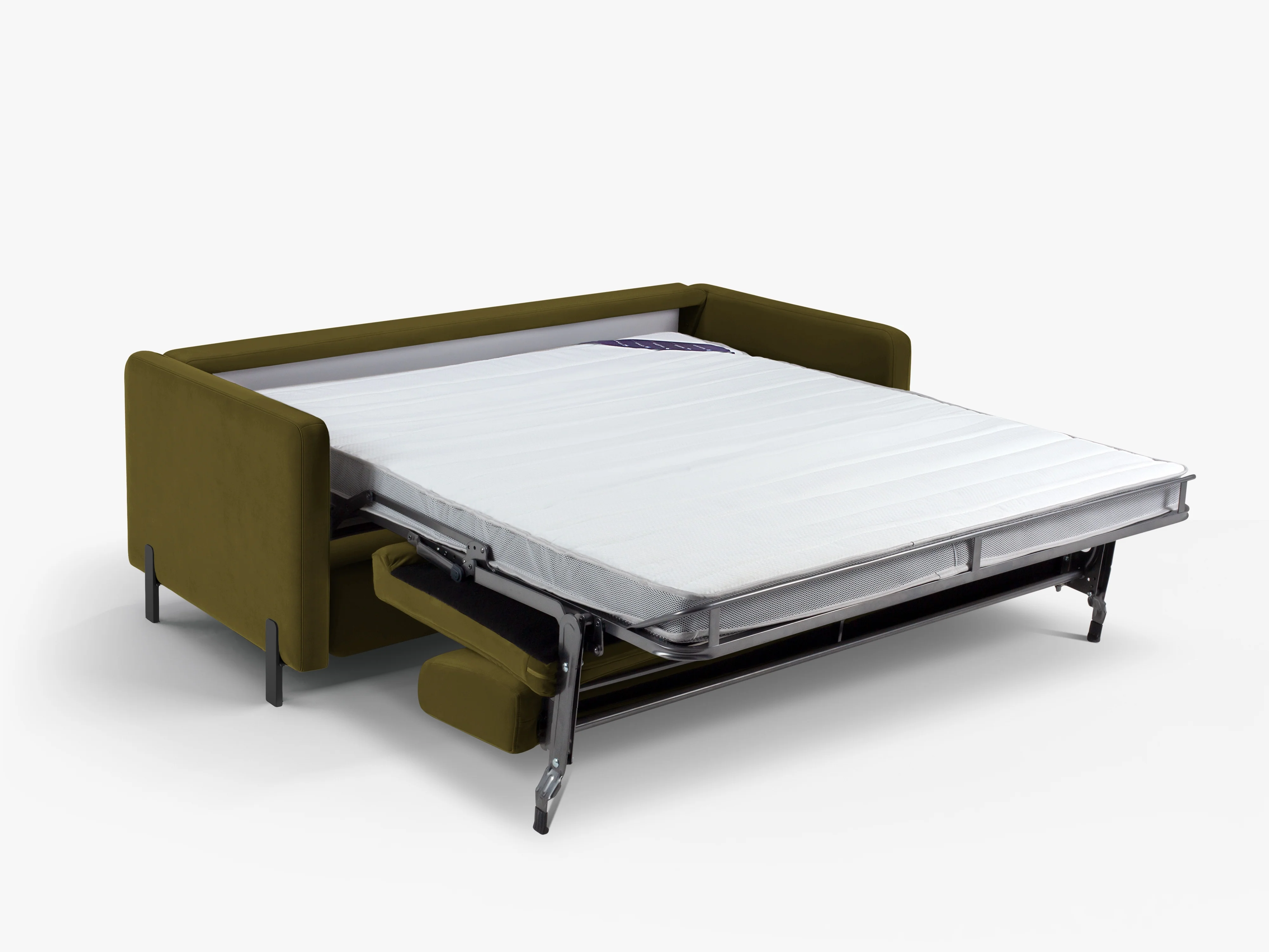 Sofa aksamitna 2-osobowa z funkcją spania GLORIA zielony - Image 7