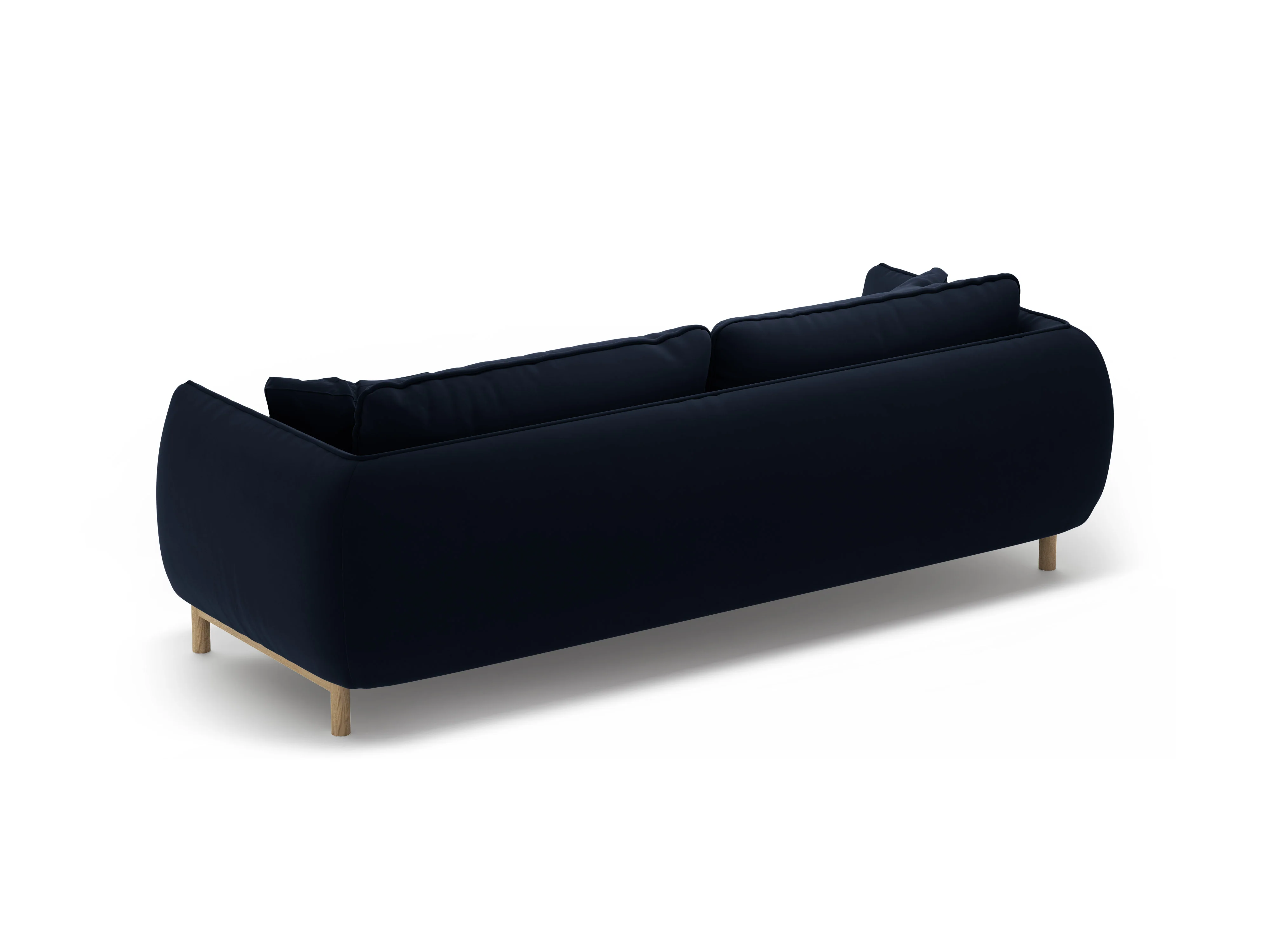 Sofa aksamitna 3-osobowa ADA granat królewski - Image 4