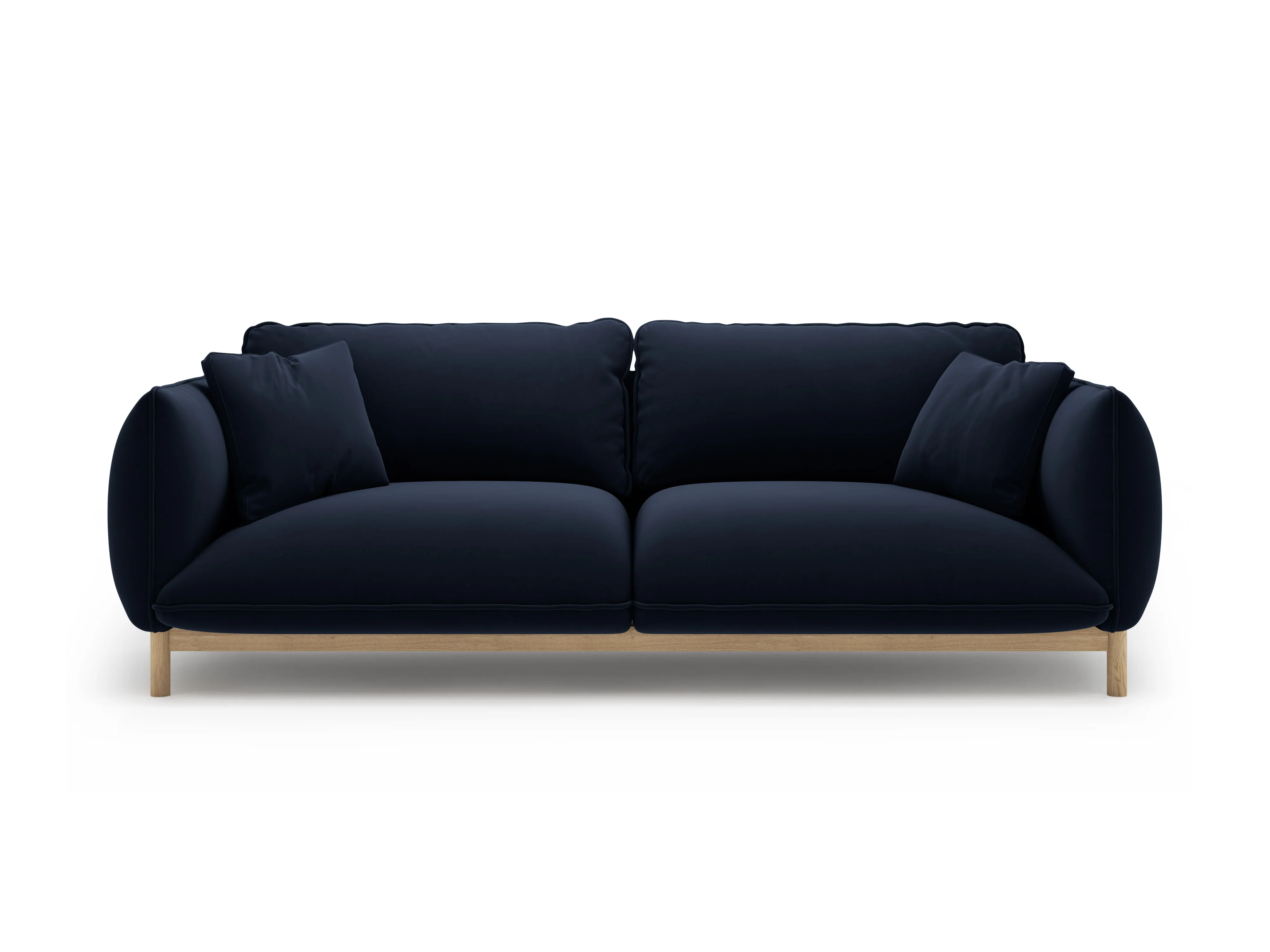 Sofa aksamitna 3-osobowa ADA granat królewski - Image 5