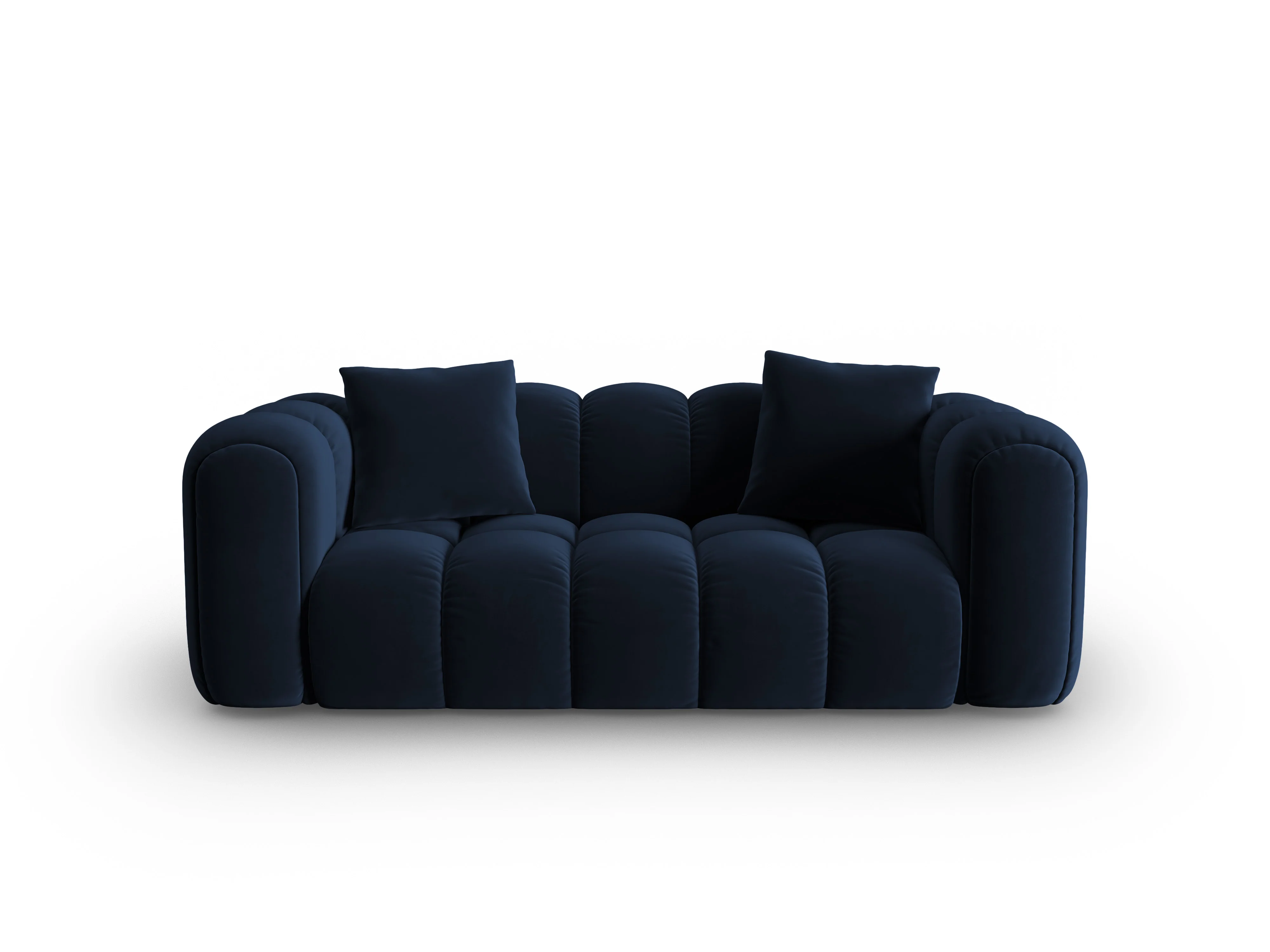 Sofa aksamitna 3-osobowa ASTRO granat królewski - Image 2