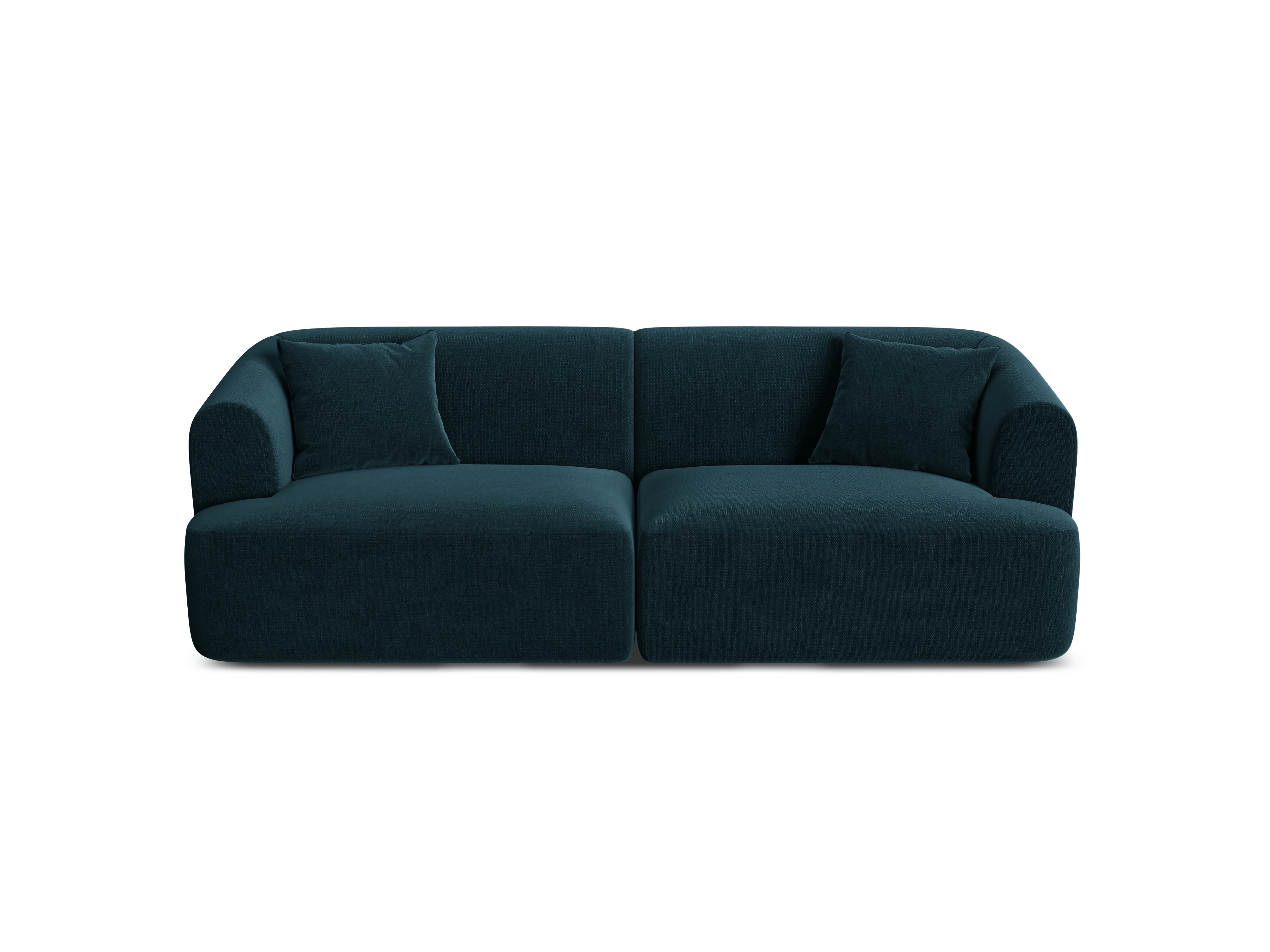 Sofa aksamitna 3-osobowa CAMPI petrol - Image 3