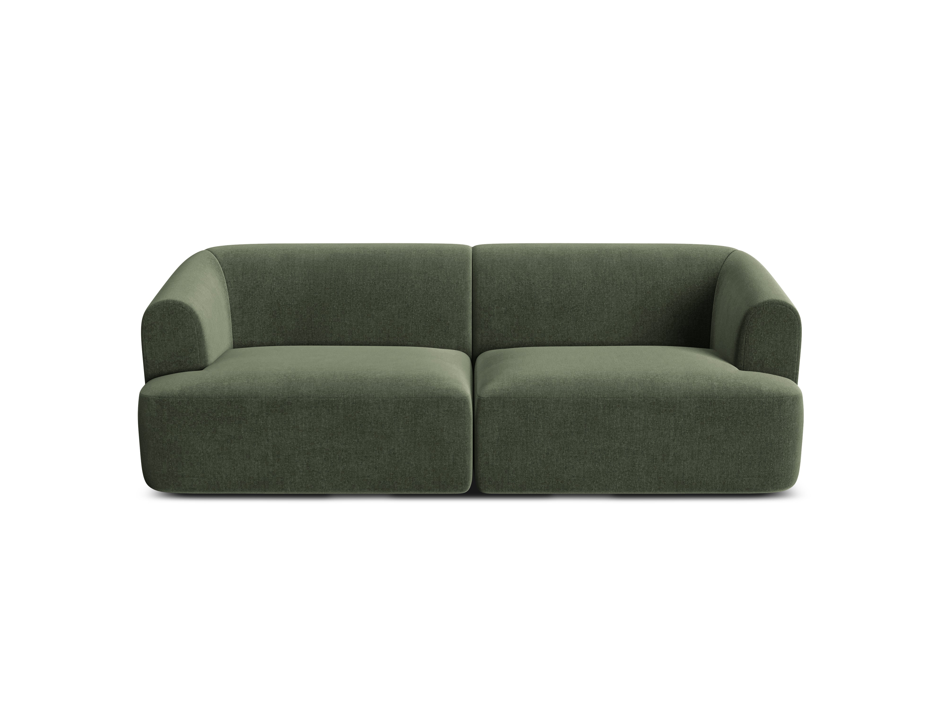 Sofa aksamitna 3-osobowa CAMPI zielony - Image 4