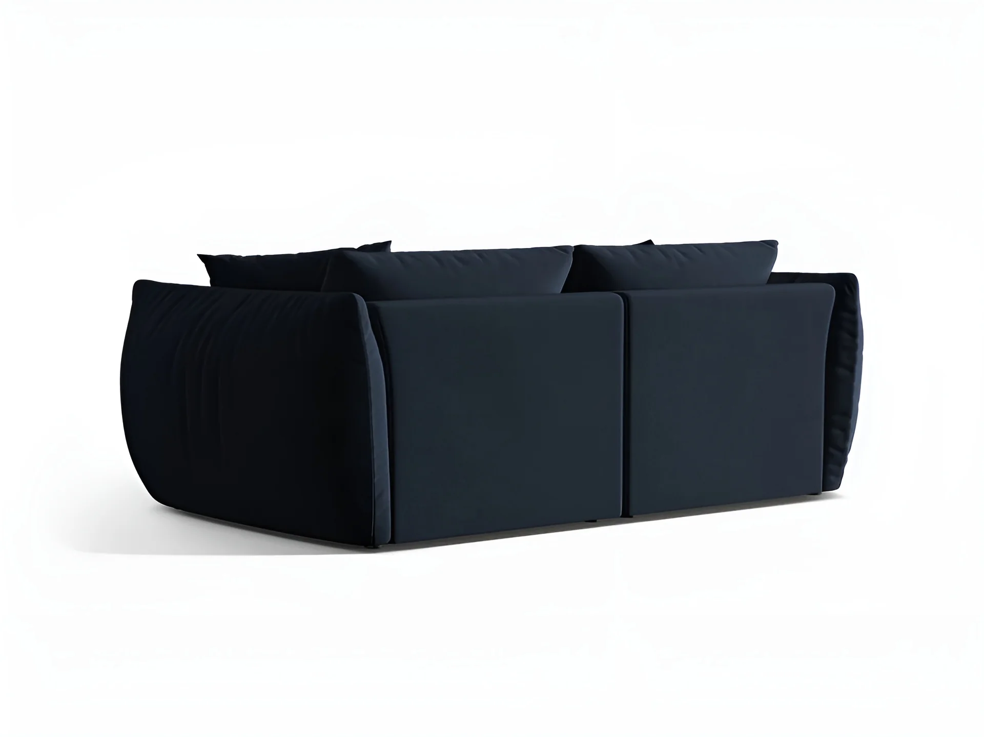 Sofa aksamitna 3-osobowa CHRIS granat królewski - Image 4