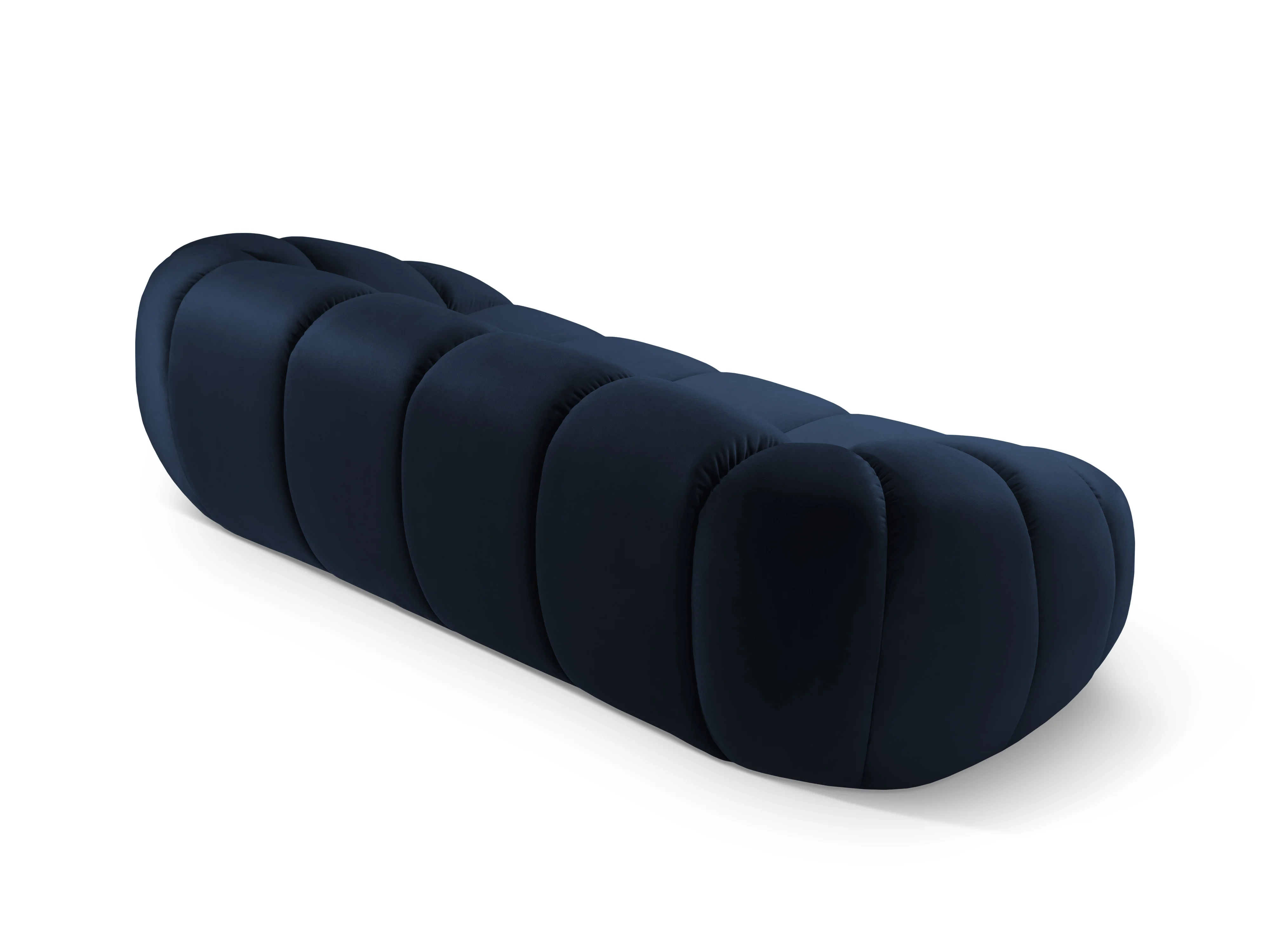 Sofa aksamitna 3-osobowa DIANA granat królewski - Image 4