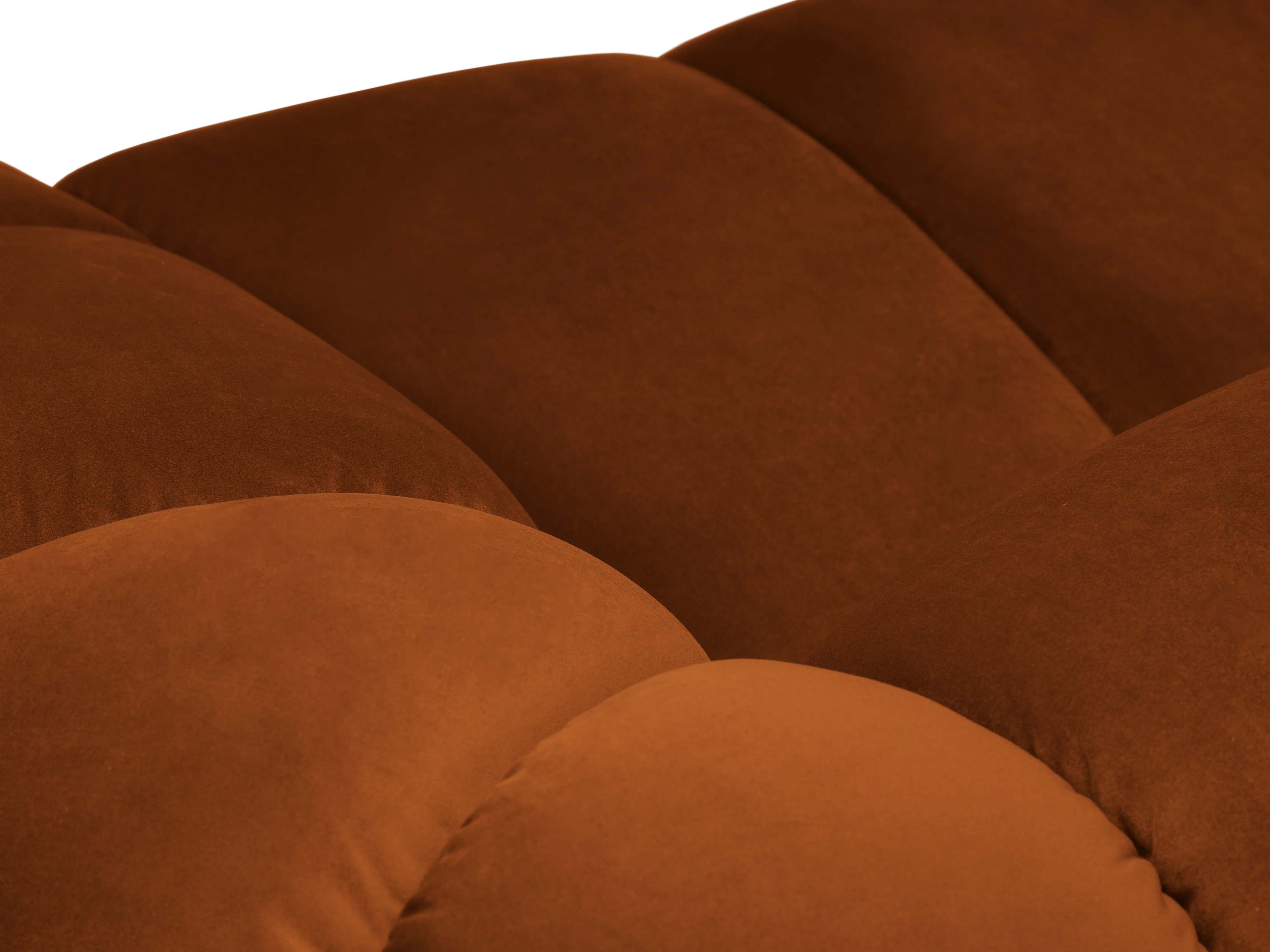 Sofa aksamitna 3-osobowa DIANA terracotta - Image 5