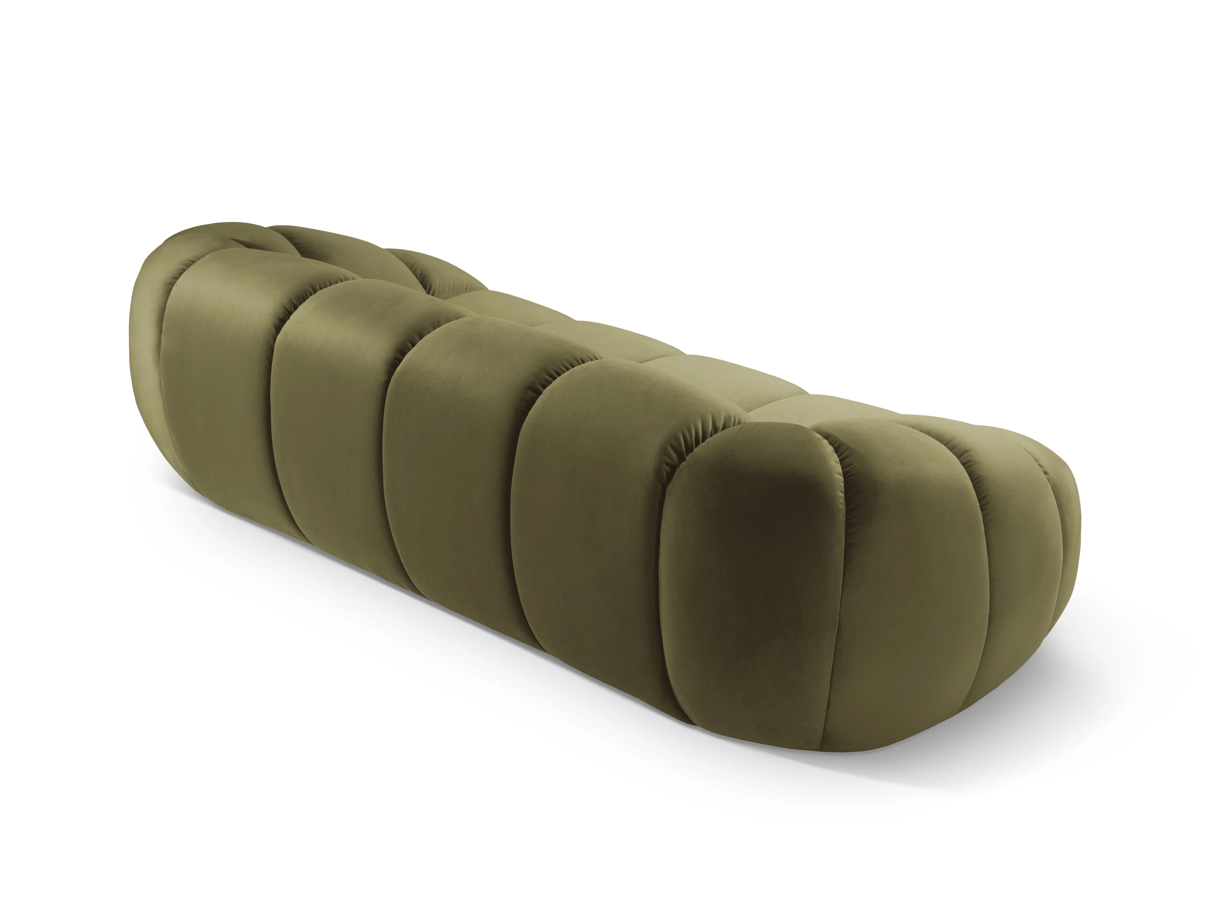 Sofa aksamitna 3-osobowa DIANA zielony - Image 4