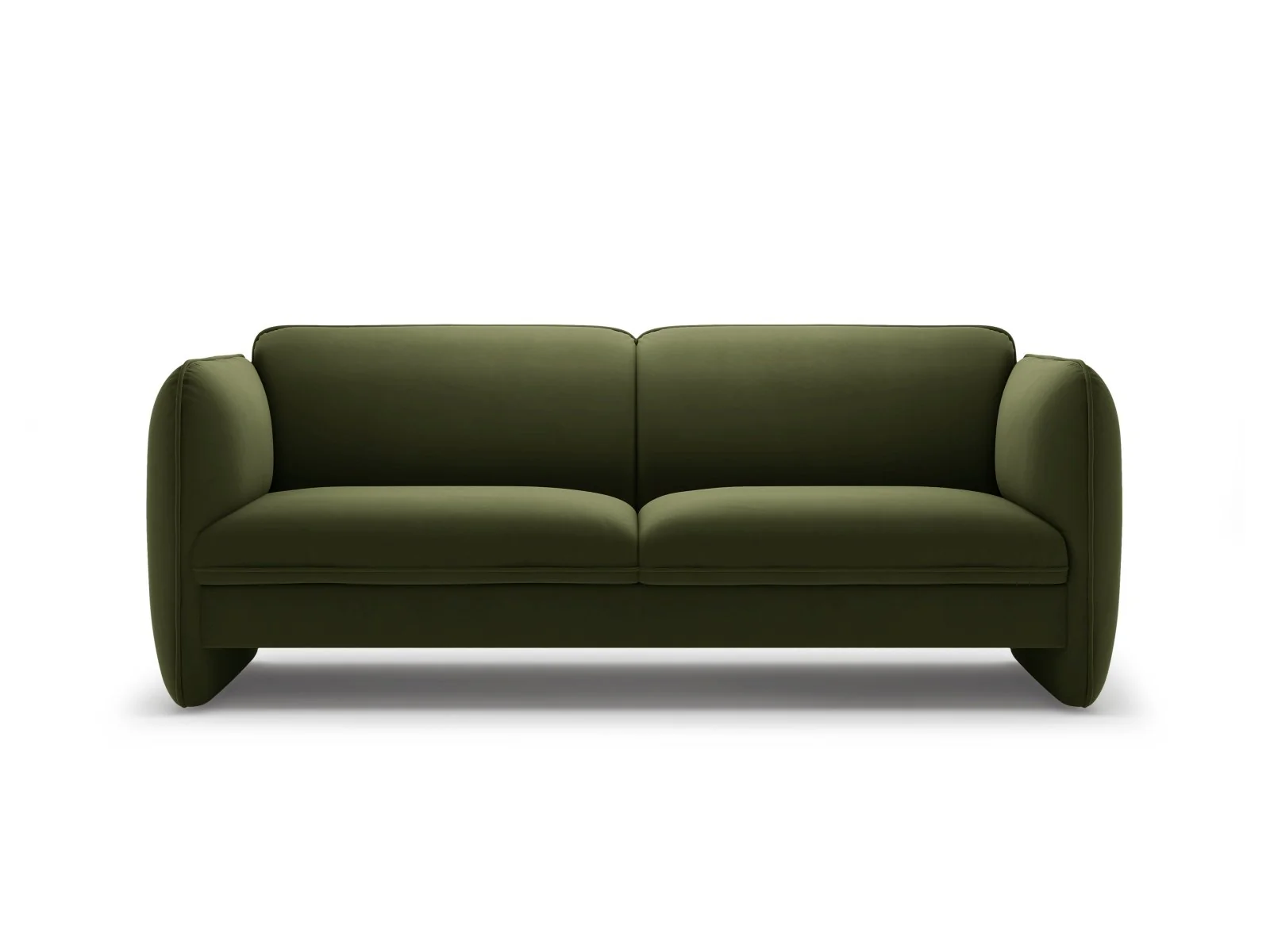 Sofa aksamitna 3-osobowa GEORGIA zielony - Image 3