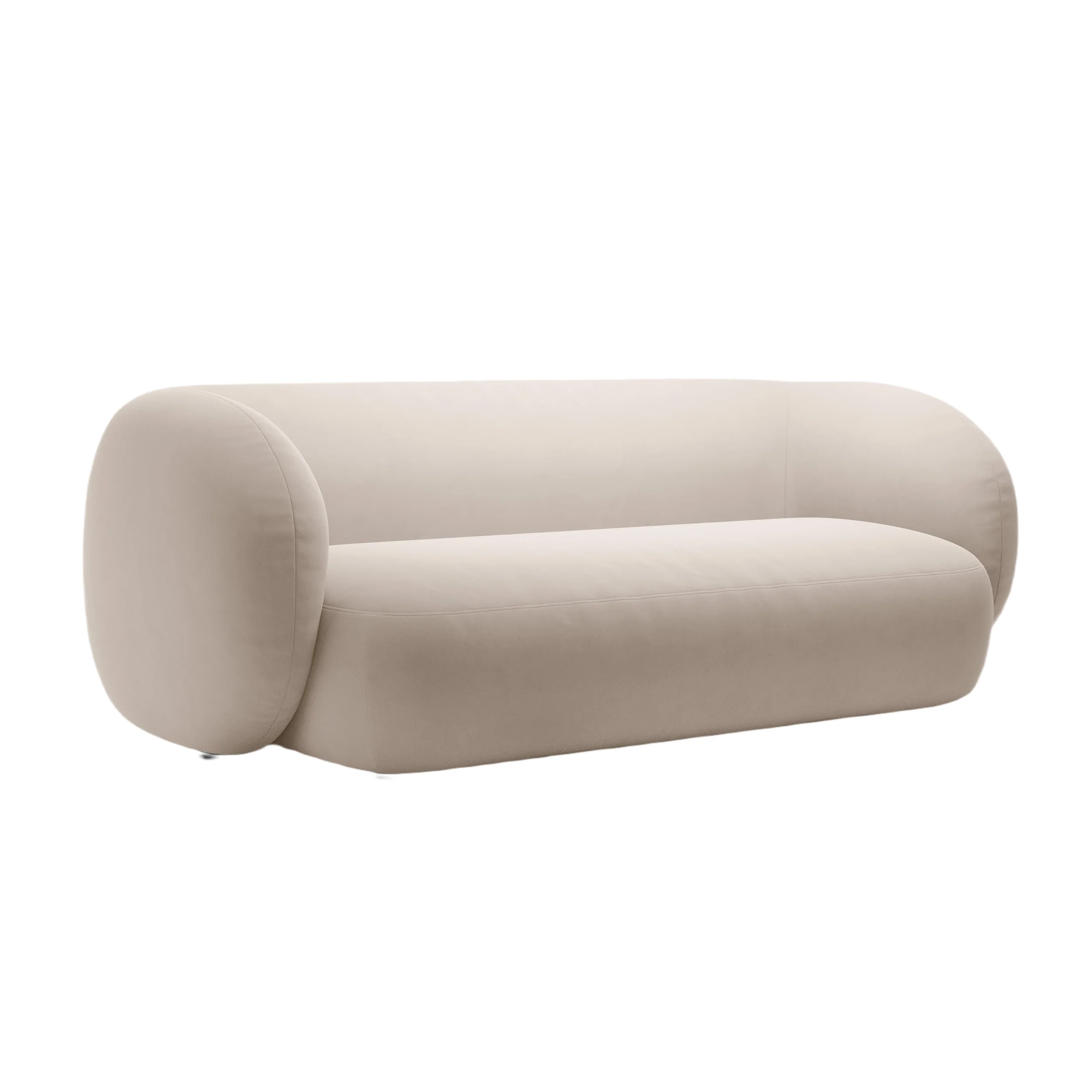 Sofa aksamitna 3-osobowa KATE beżowy