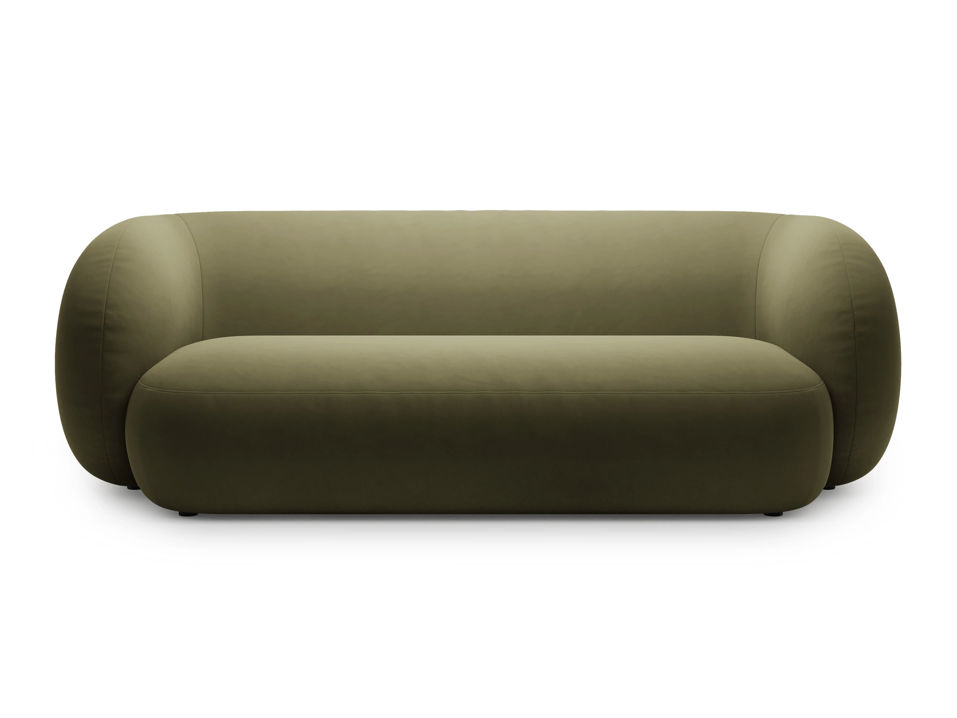 Sofa aksamitna 3-osobowa KATE zielony - Image 2