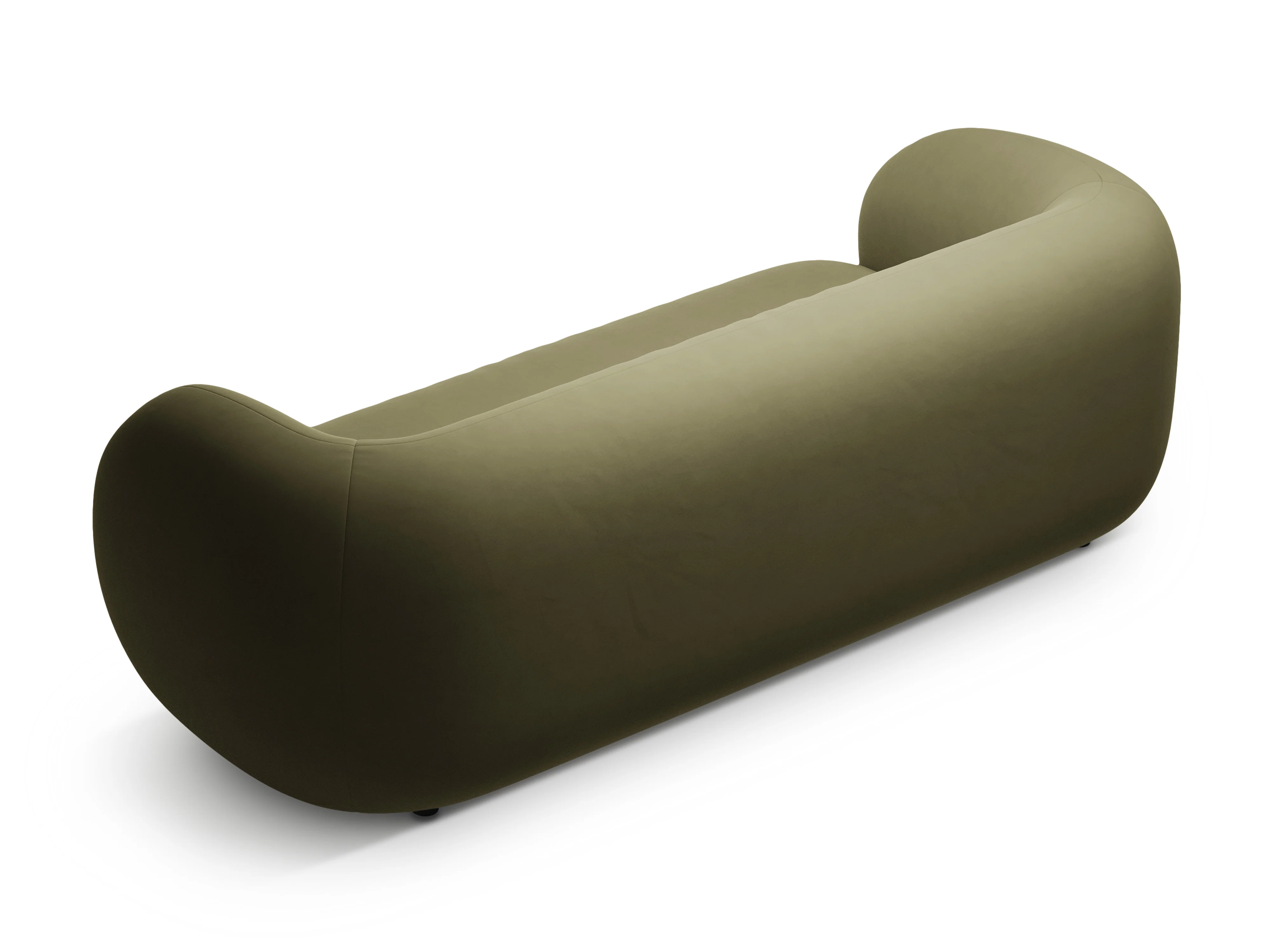 Sofa aksamitna 3-osobowa KATE zielony - Image 3