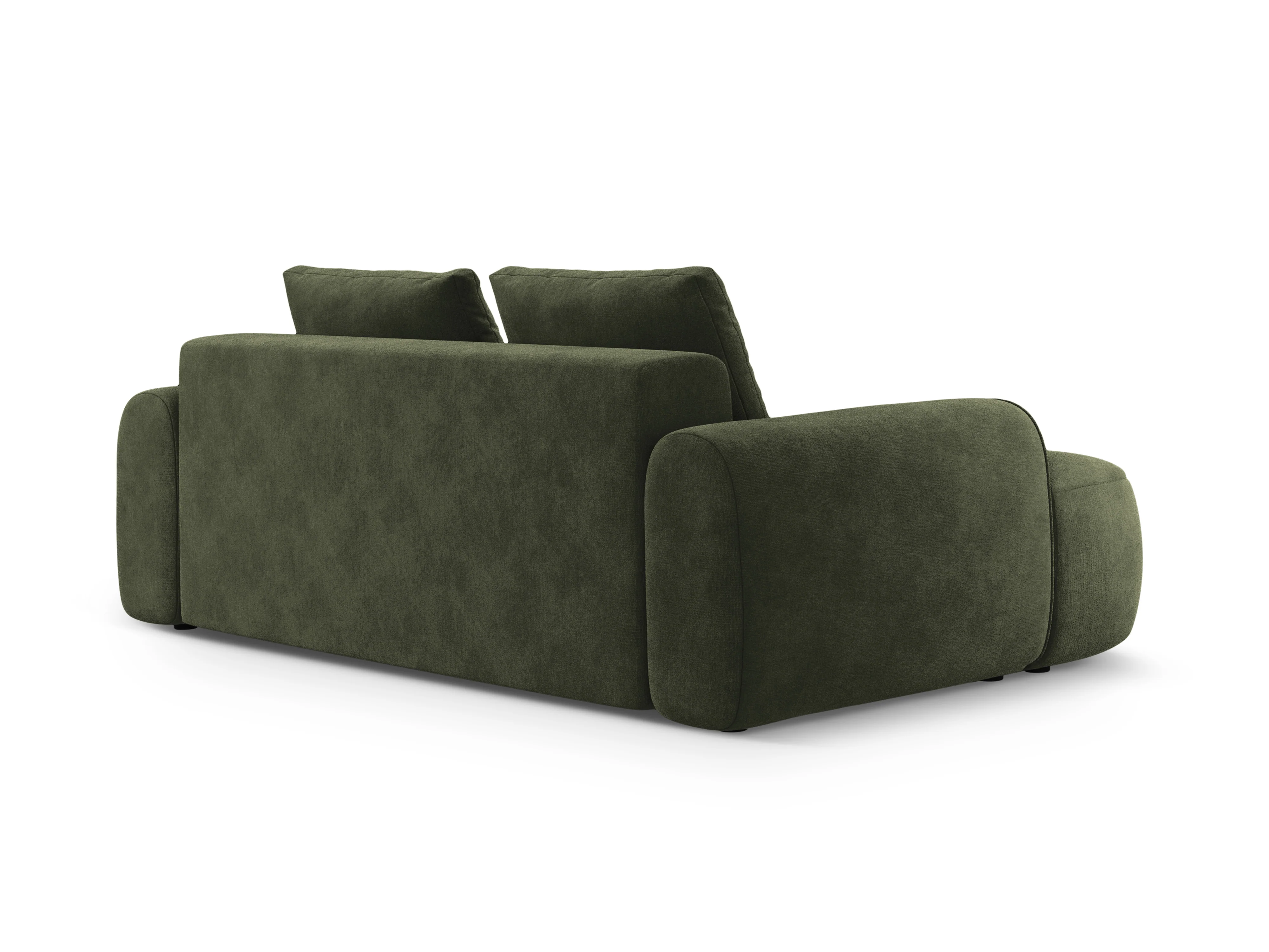 Sofa aksamitna 3-osobowa LINZ zielony - Image 4