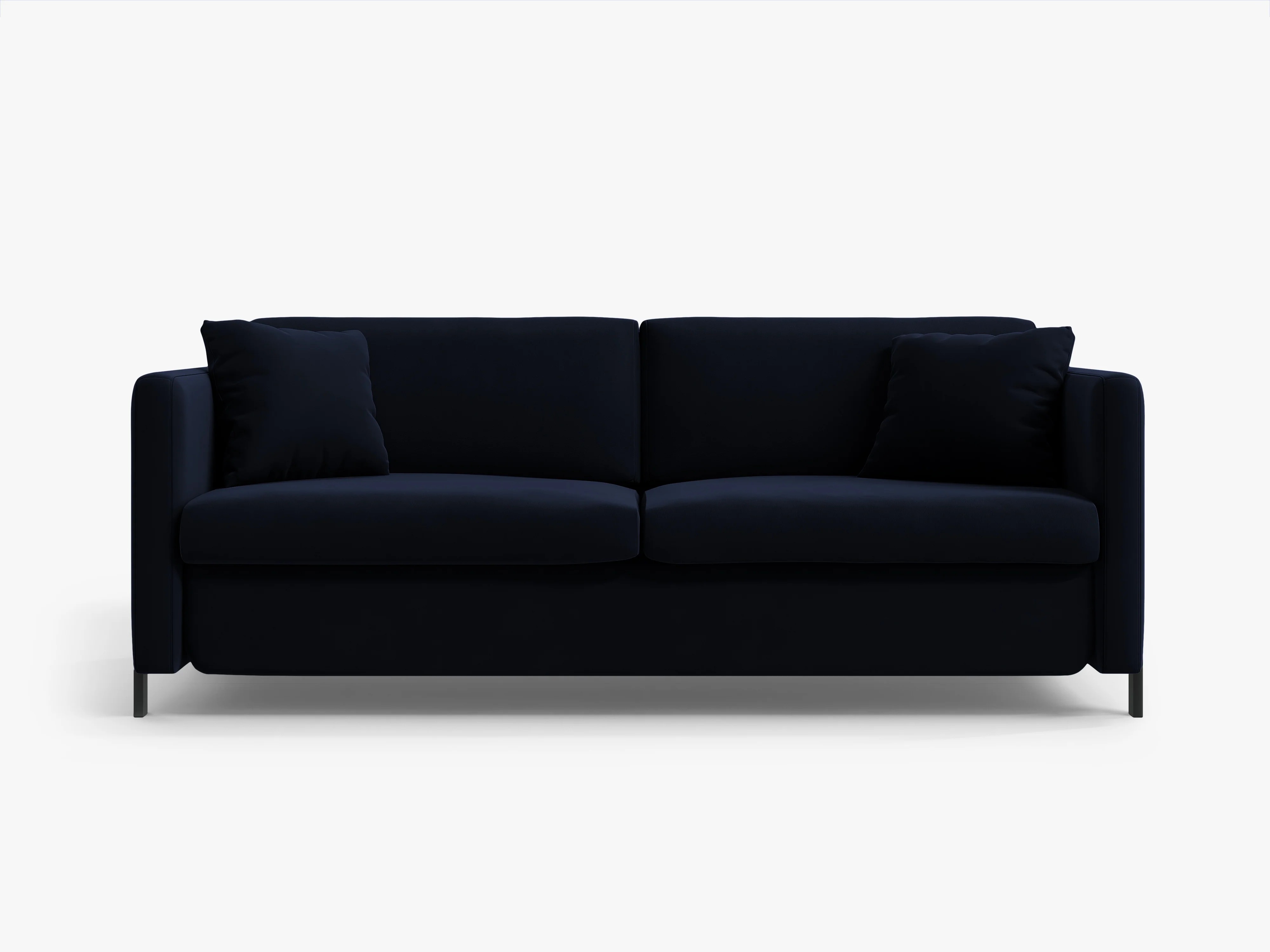 Sofa aksamitna 3-osobowa z funkcją spania GLORIA granat królewski - Image 3