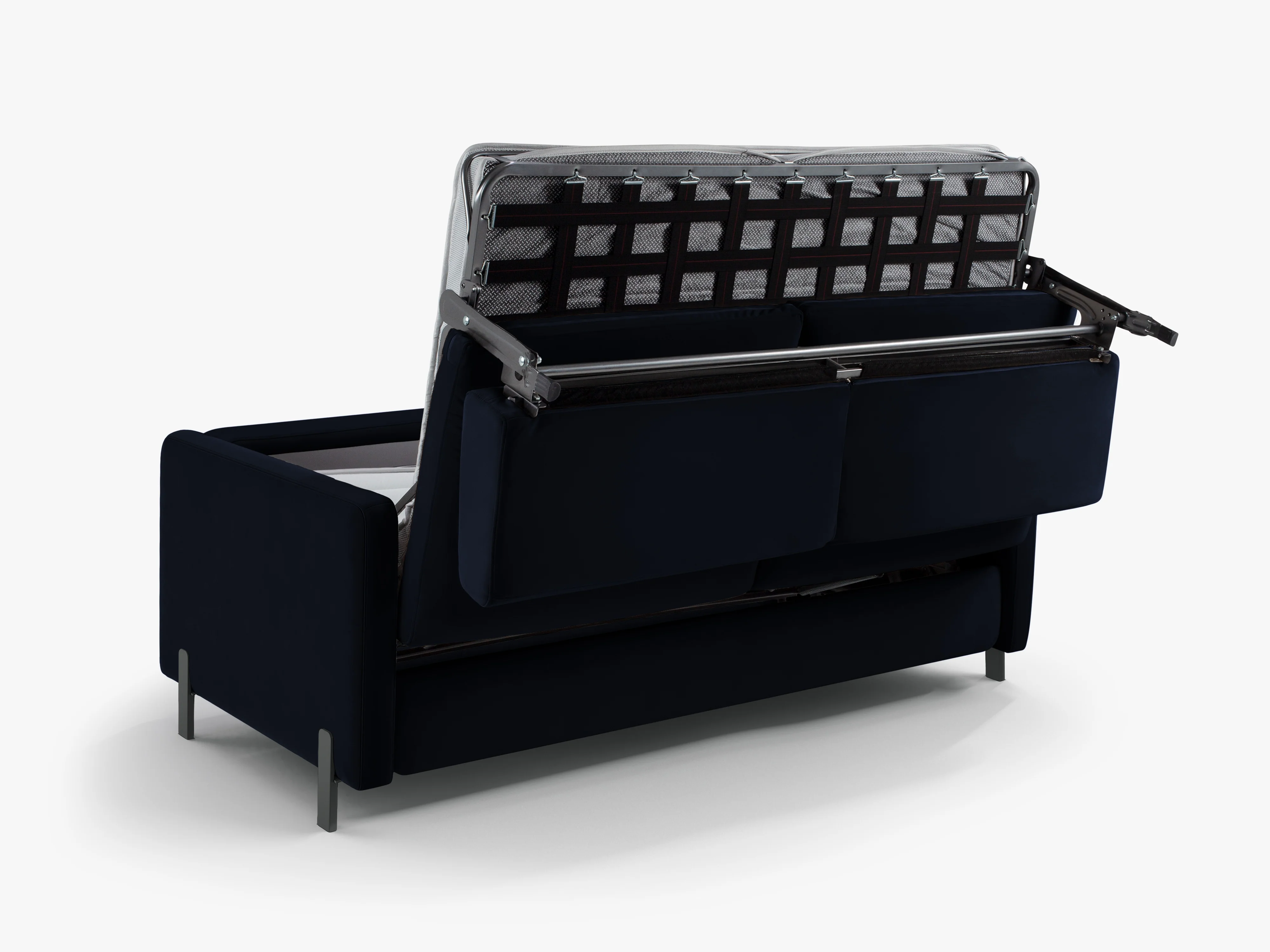 Sofa aksamitna 3-osobowa z funkcją spania GLORIA granat królewski - Image 7