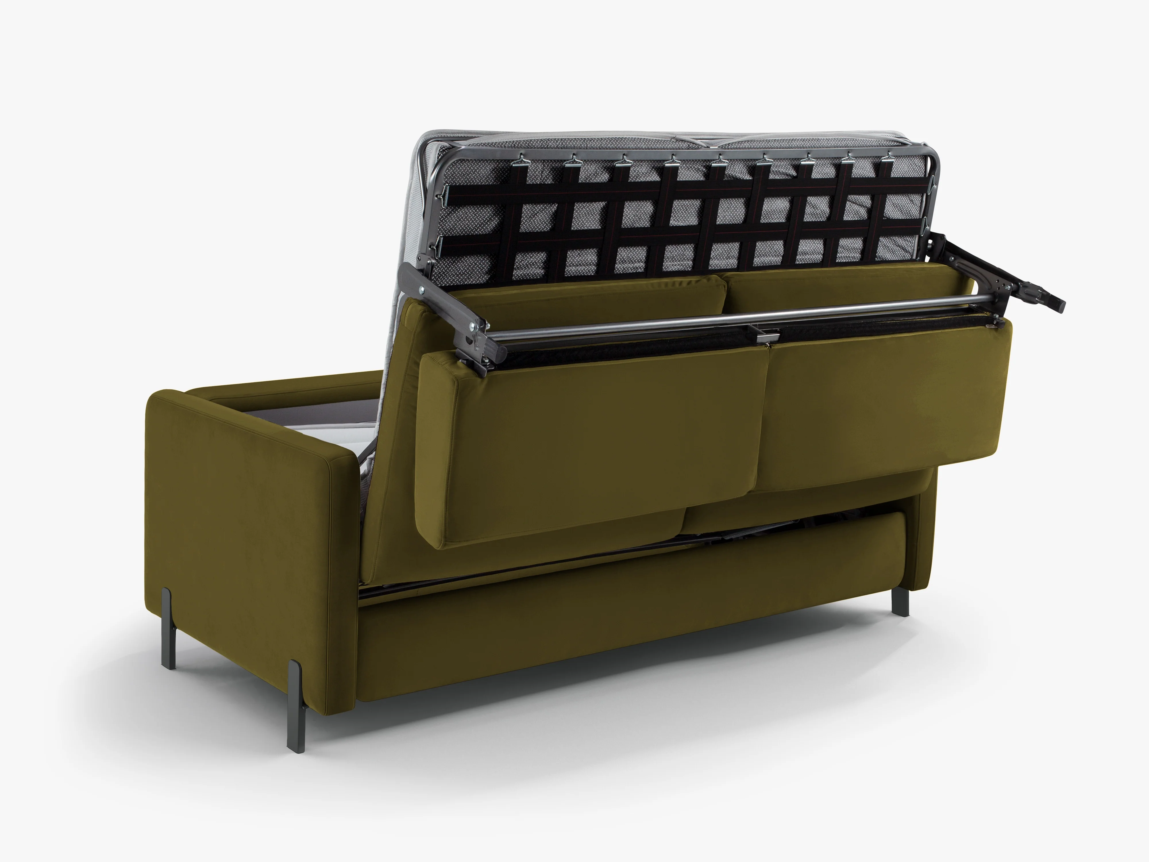 Sofa aksamitna 3-osobowa z funkcją spania GLORIA zielony - Image 7