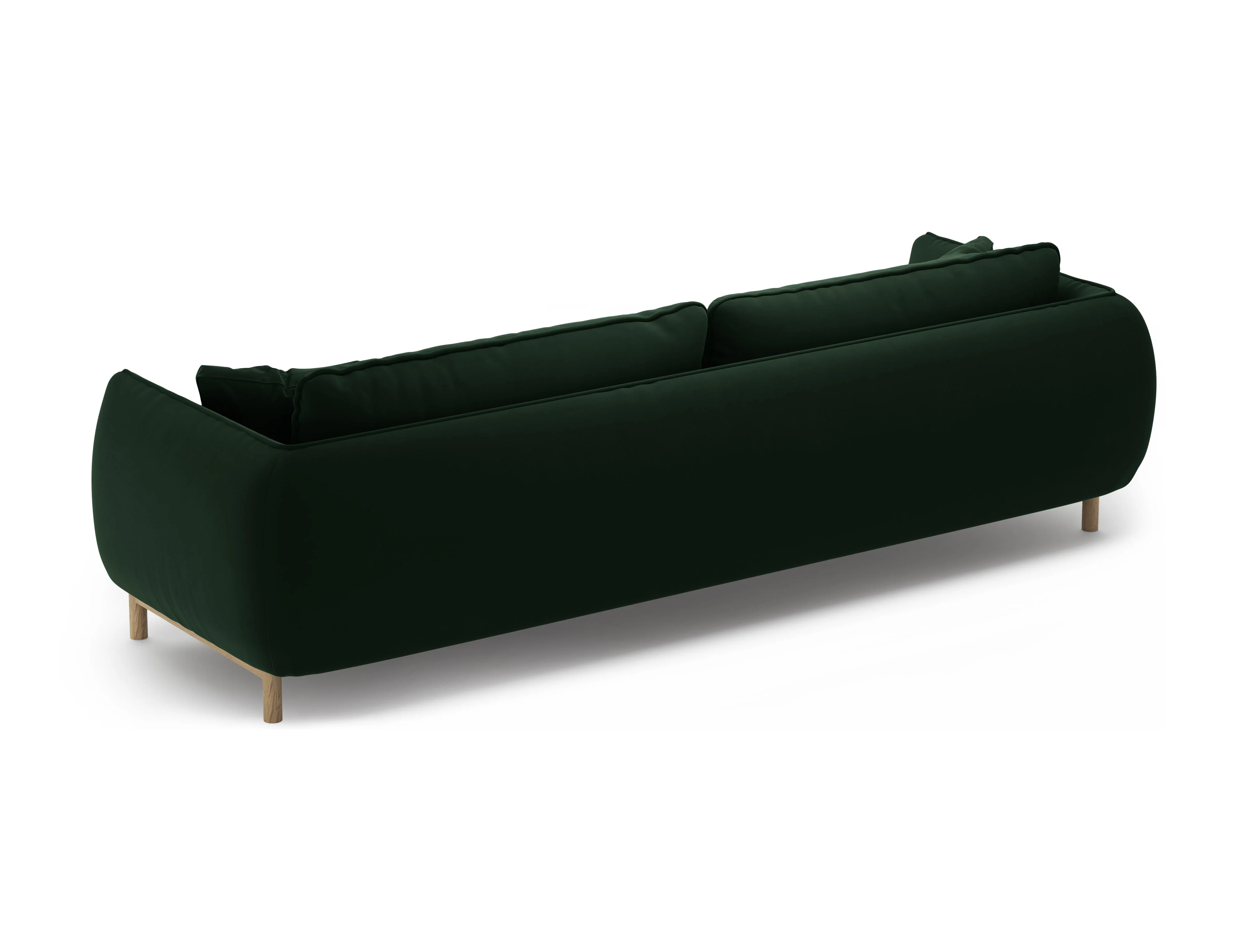 Sofa aksamitna 4-osobowa ADA butelkowa zieleń - Image 4