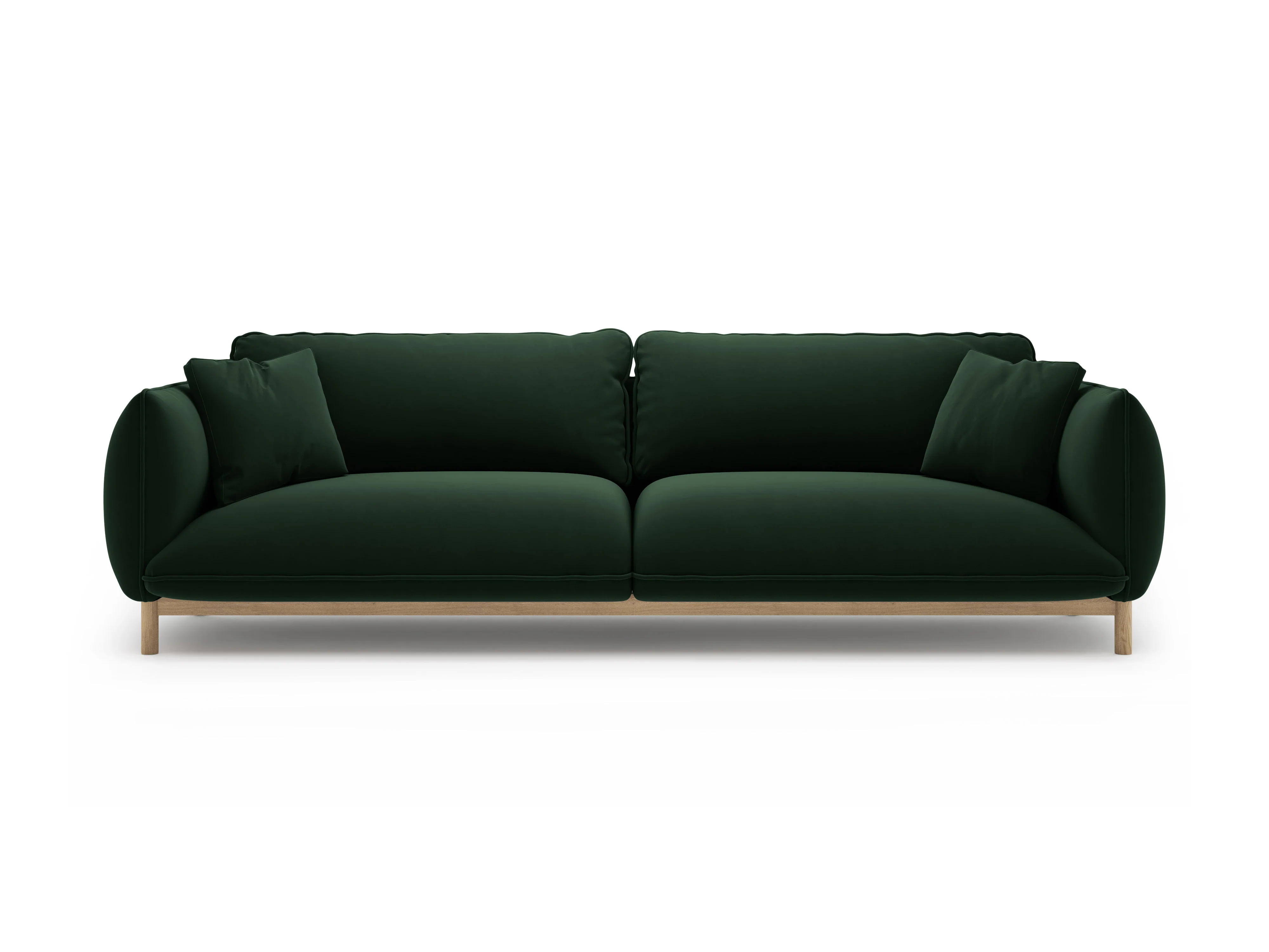 Sofa aksamitna 4-osobowa ADA butelkowa zieleń - Image 5
