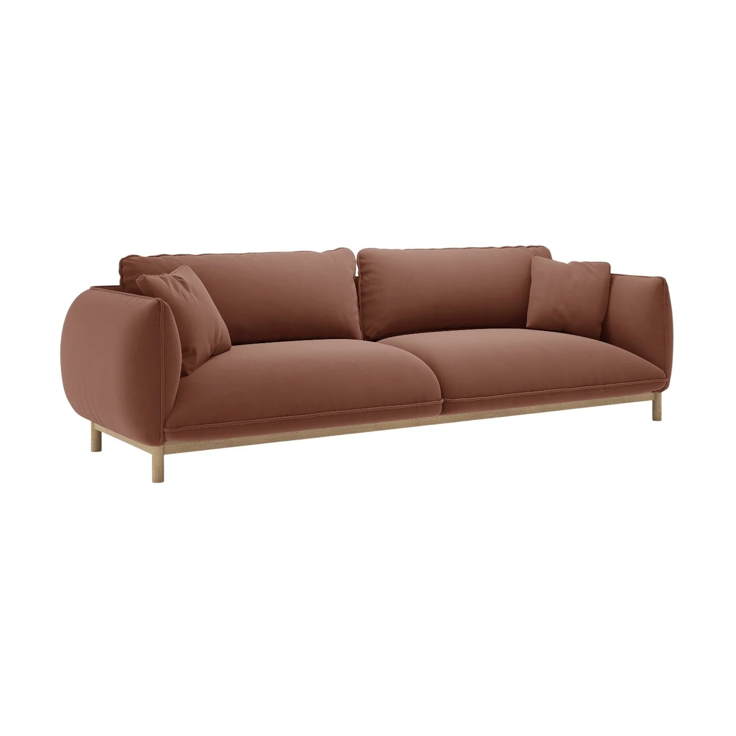 Sofa aksamitna 4-osobowa ADA cuoio