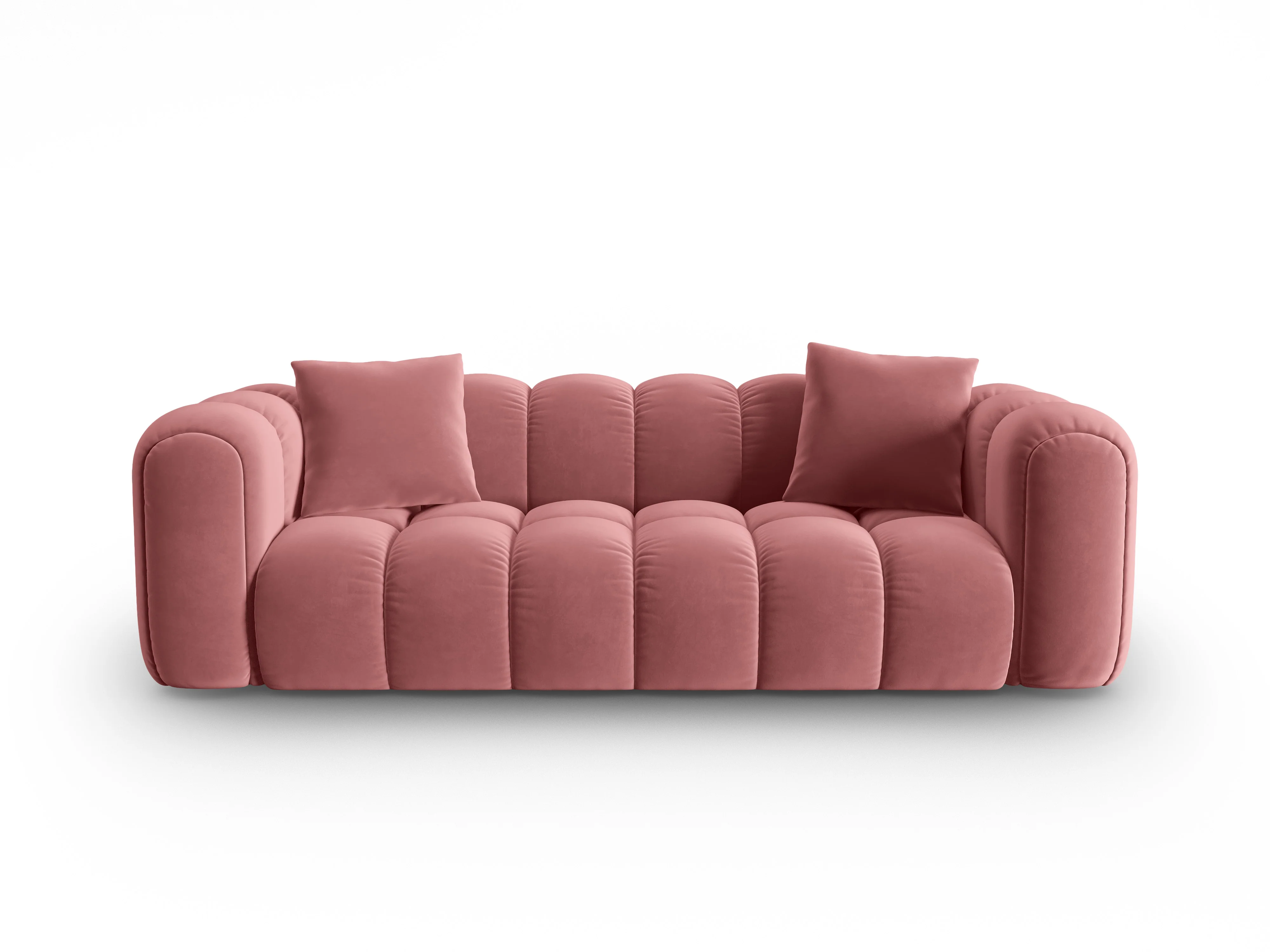 Sofa aksamitna 4-osobowa ASTRO różowy - Image 2