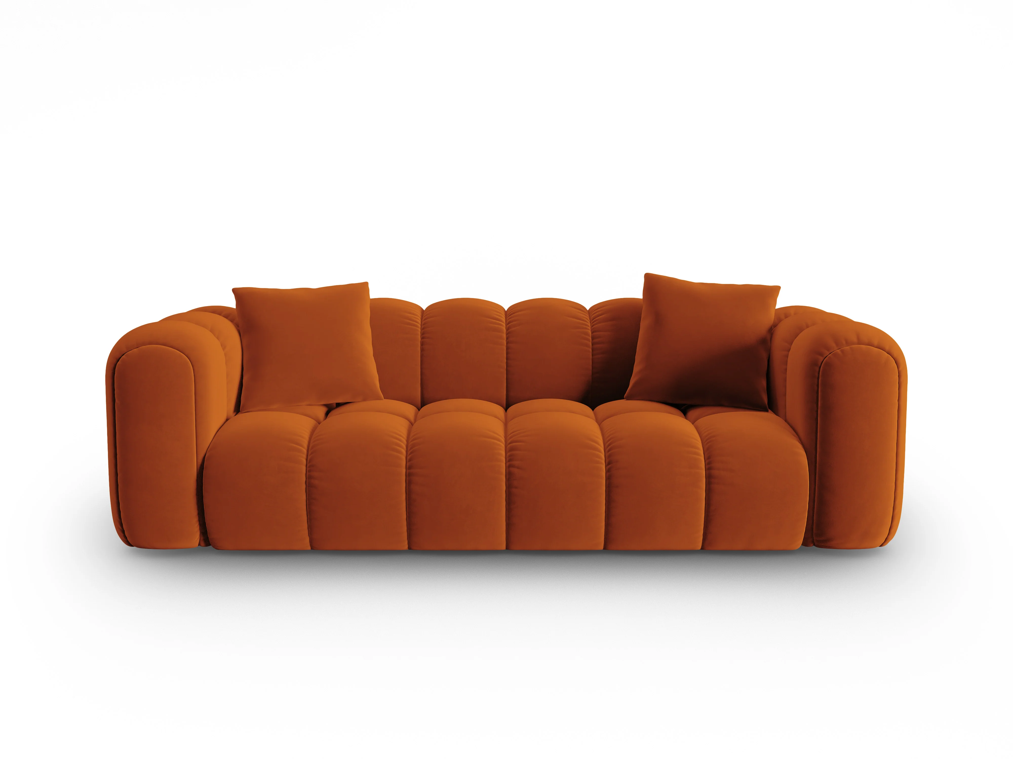 Sofa aksamitna 4-osobowa ASTRO rudy - Image 2