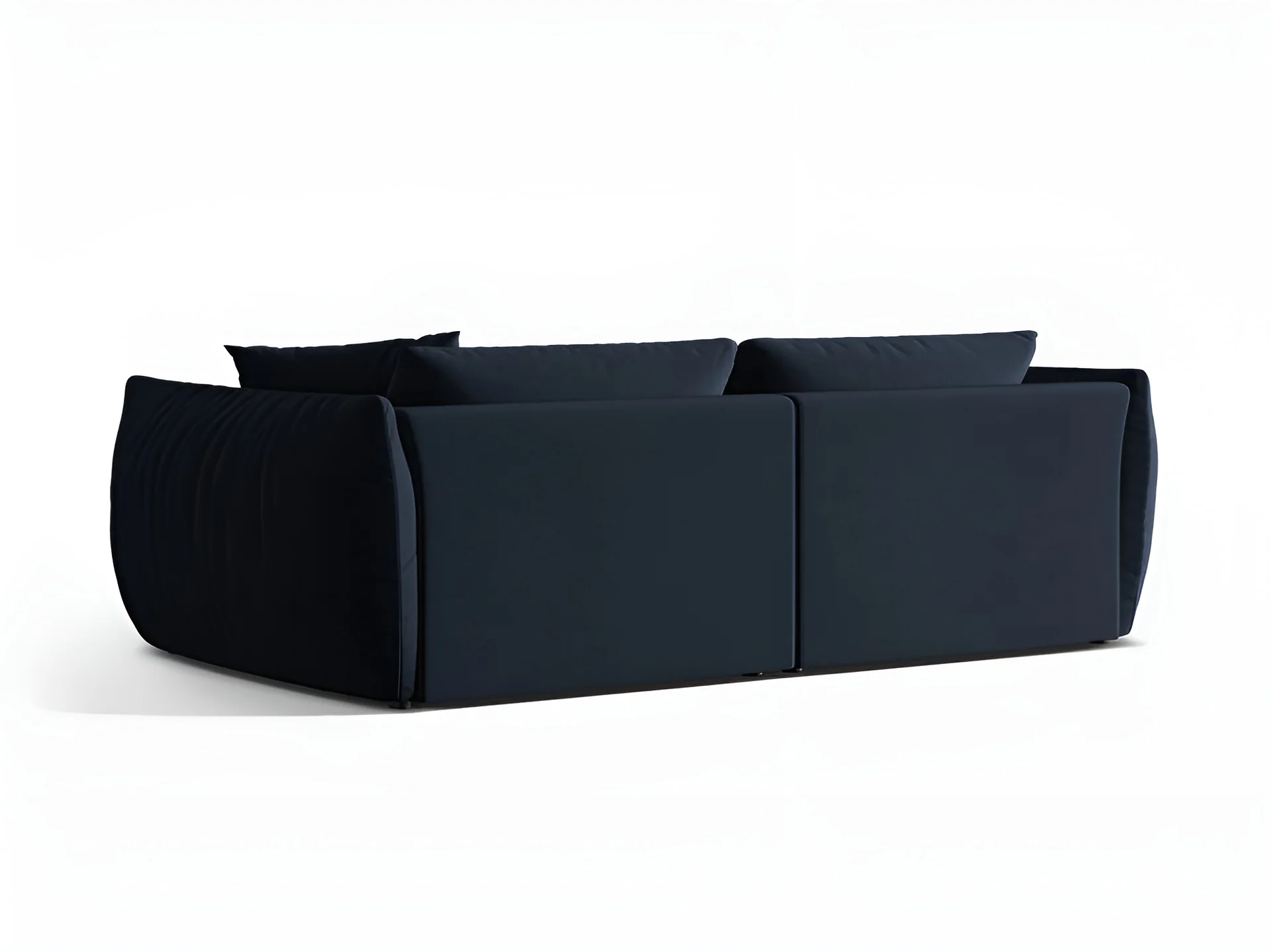 Sofa aksamitna 4-osobowa CHRIS granat królewski - Image 4