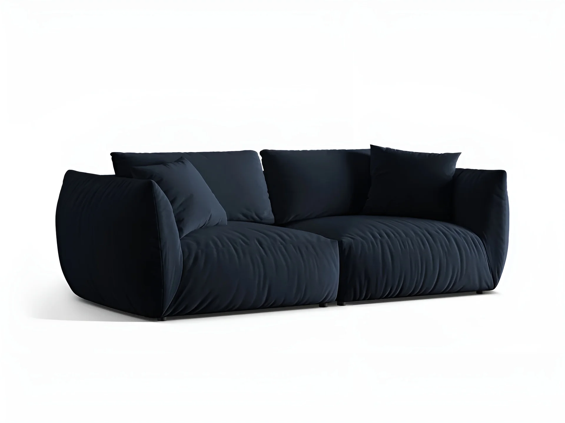 Sofa aksamitna 4-osobowa CHRIS granat królewski - Image 5