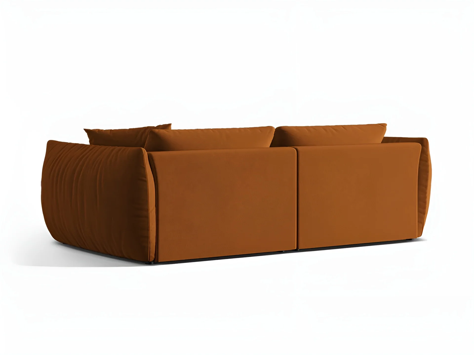 Sofa aksamitna 4-osobowa CHRIS terracotta - Image 4