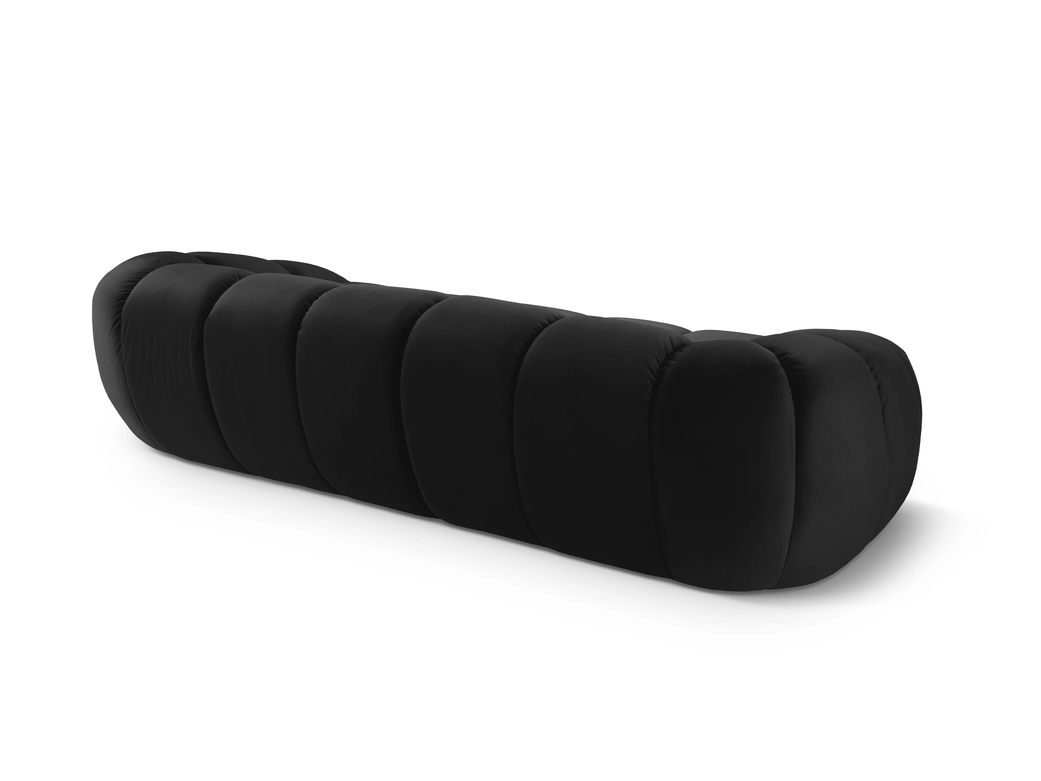 Sofa aksamitna 4-osobowa DIANA czarny - Image 4