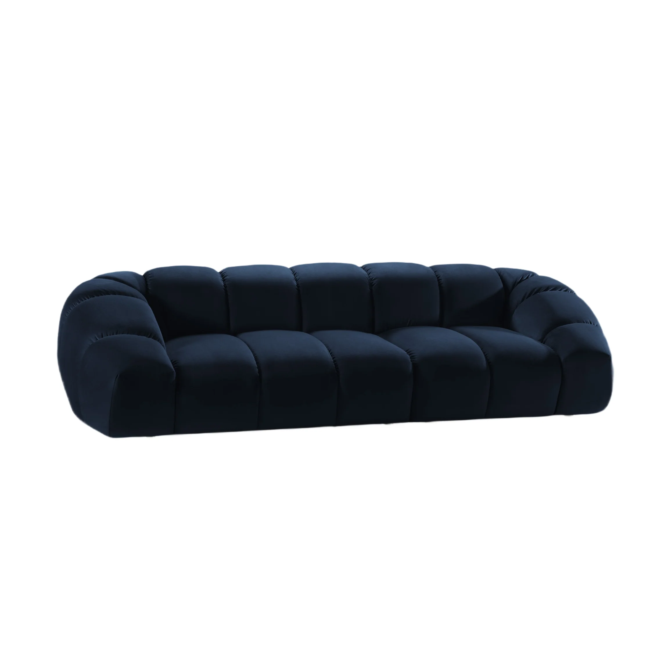 Sofa aksamitna 4-osobowa DIANA granat królewski