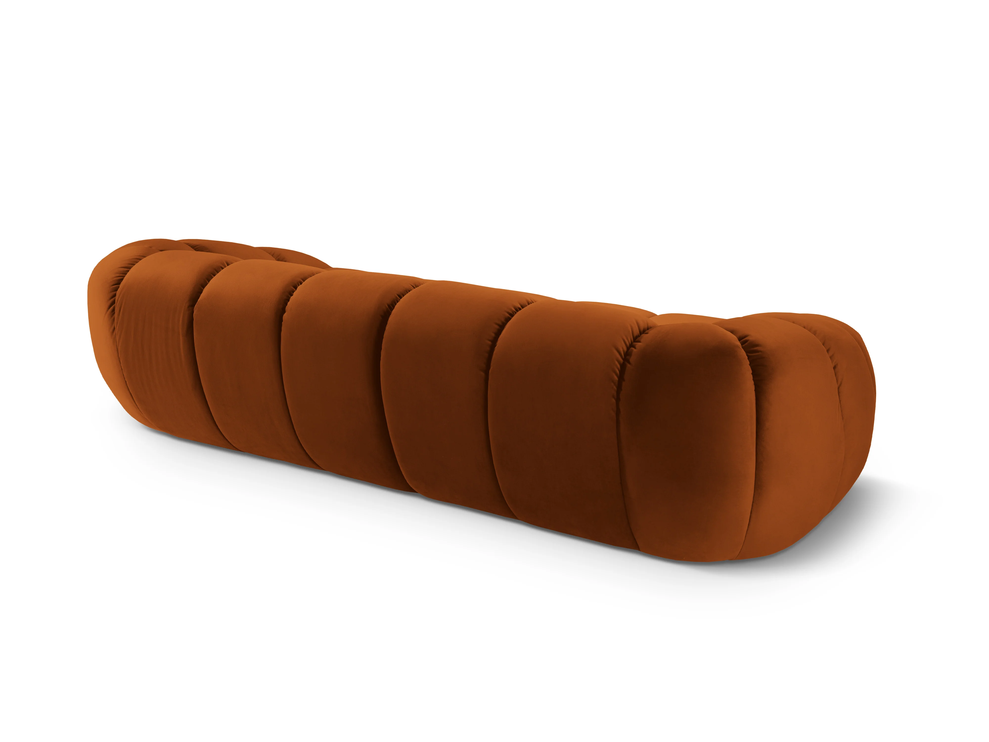 Sofa aksamitna 4-osobowa DIANA terracotta - Image 4